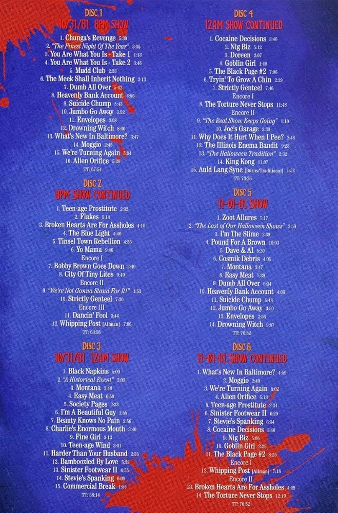 Amazon.com: Halloween 81: Live At The Palladium, NYC [6 CD Costume