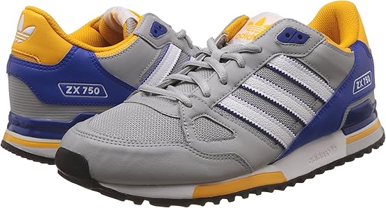 Buy adidas Originals Men's Zx 750 Grey, White and Blue Running