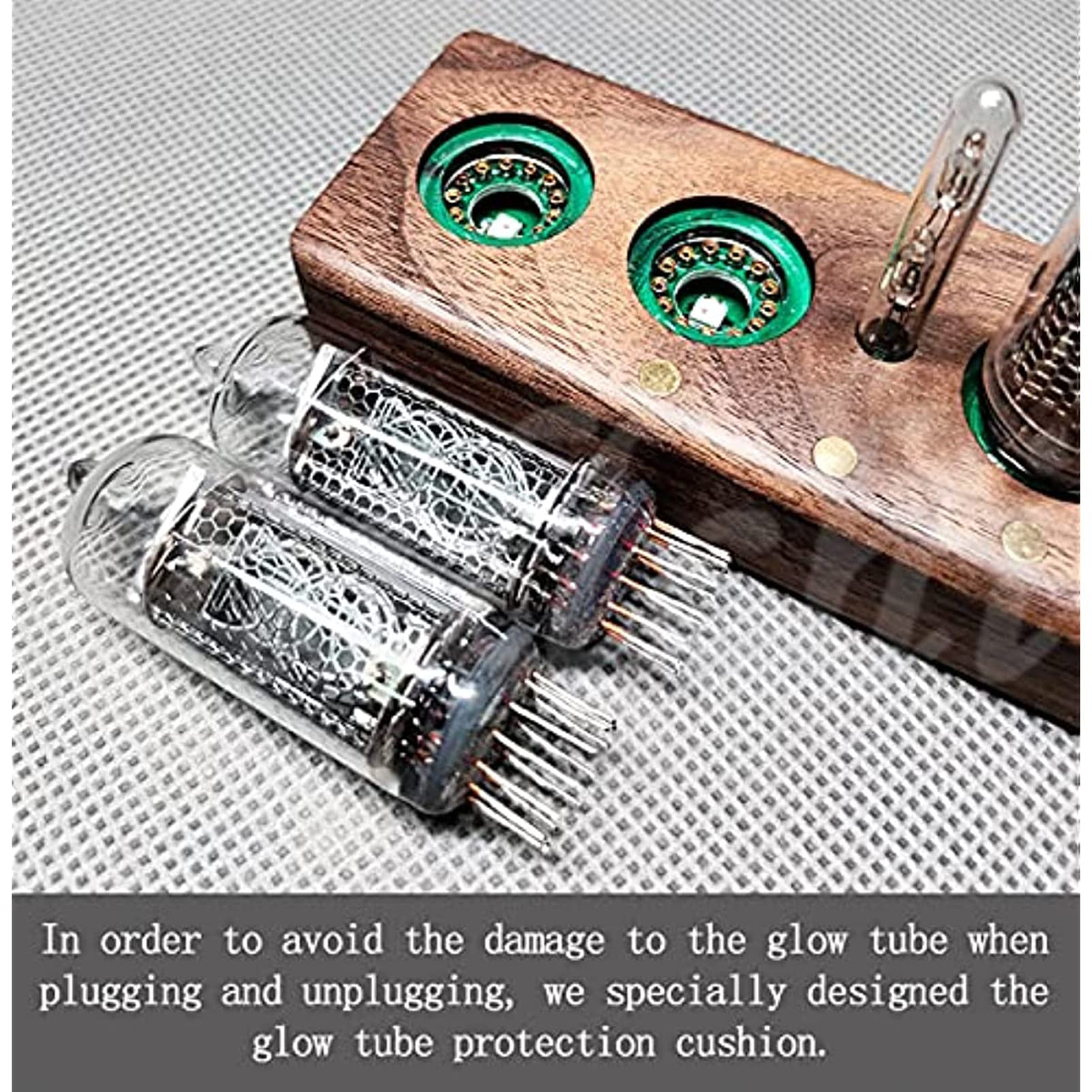 Amazon.co.jp: ニキシー管時計、IN-14 LEDグローデジタル