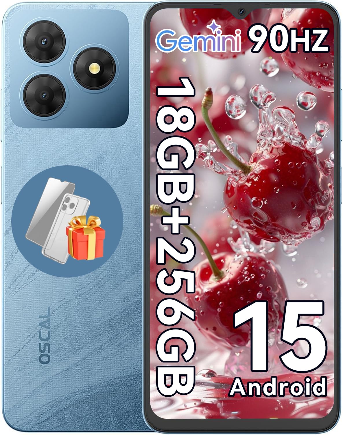 Amazon | OSCAL Flat2 Android15 スマートフォン本体 18GB+256GB+2TB