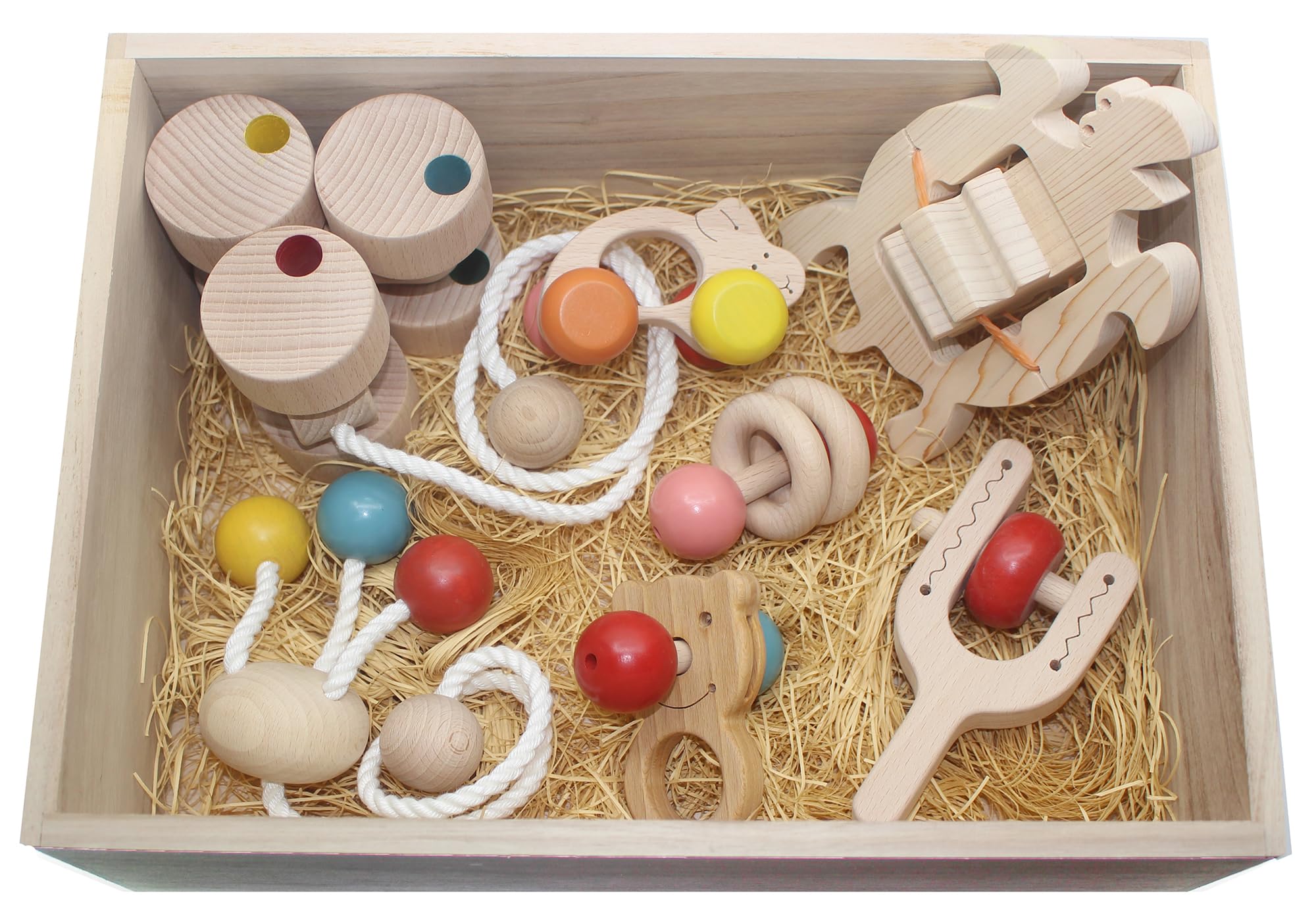 Amazon | ︎赤ちゃんのおもちゃ箱セット（Cタイプ）出産祝いギフト 木