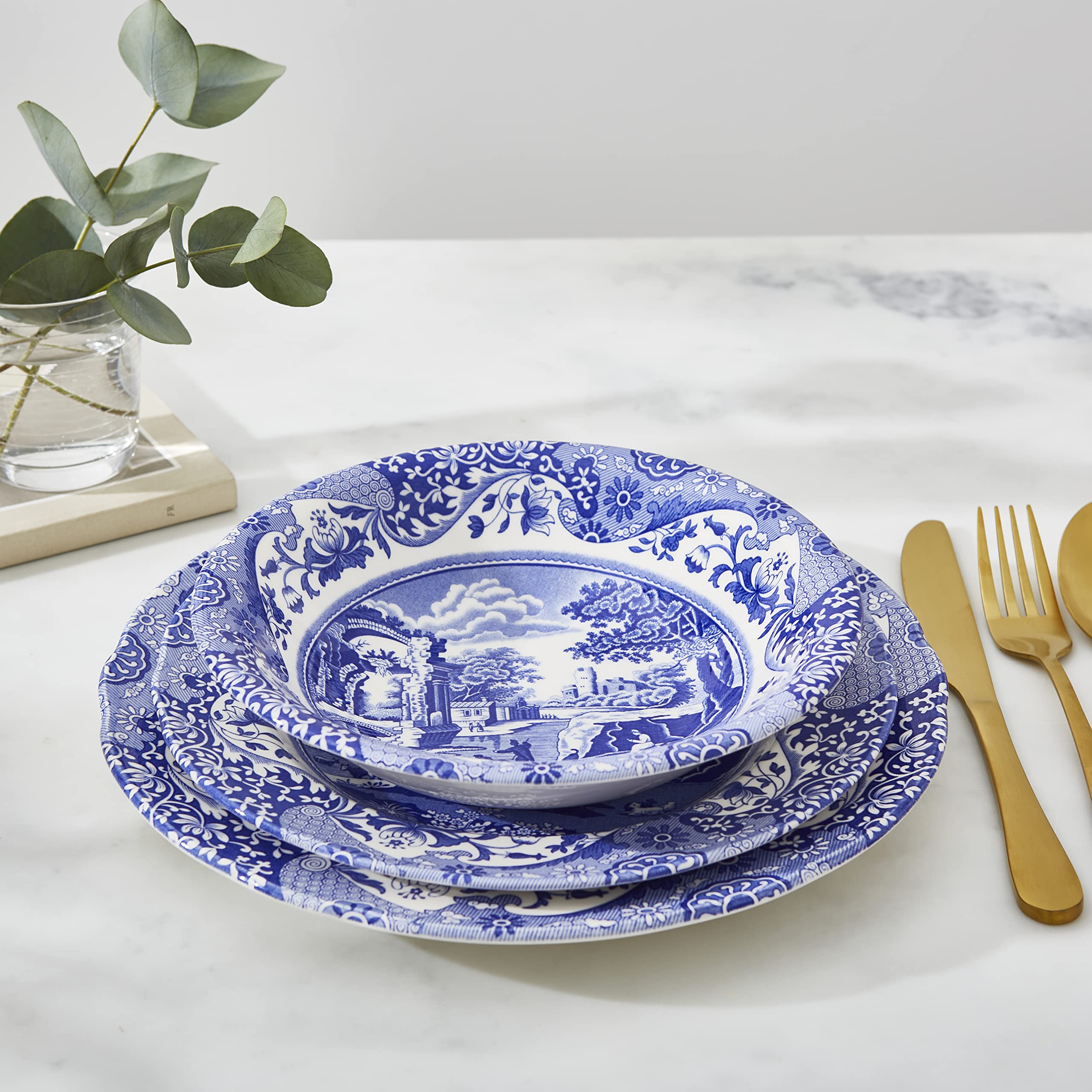Amazon.com | Royal Worcester Spode Blue Italian Ascot 8-Inch
