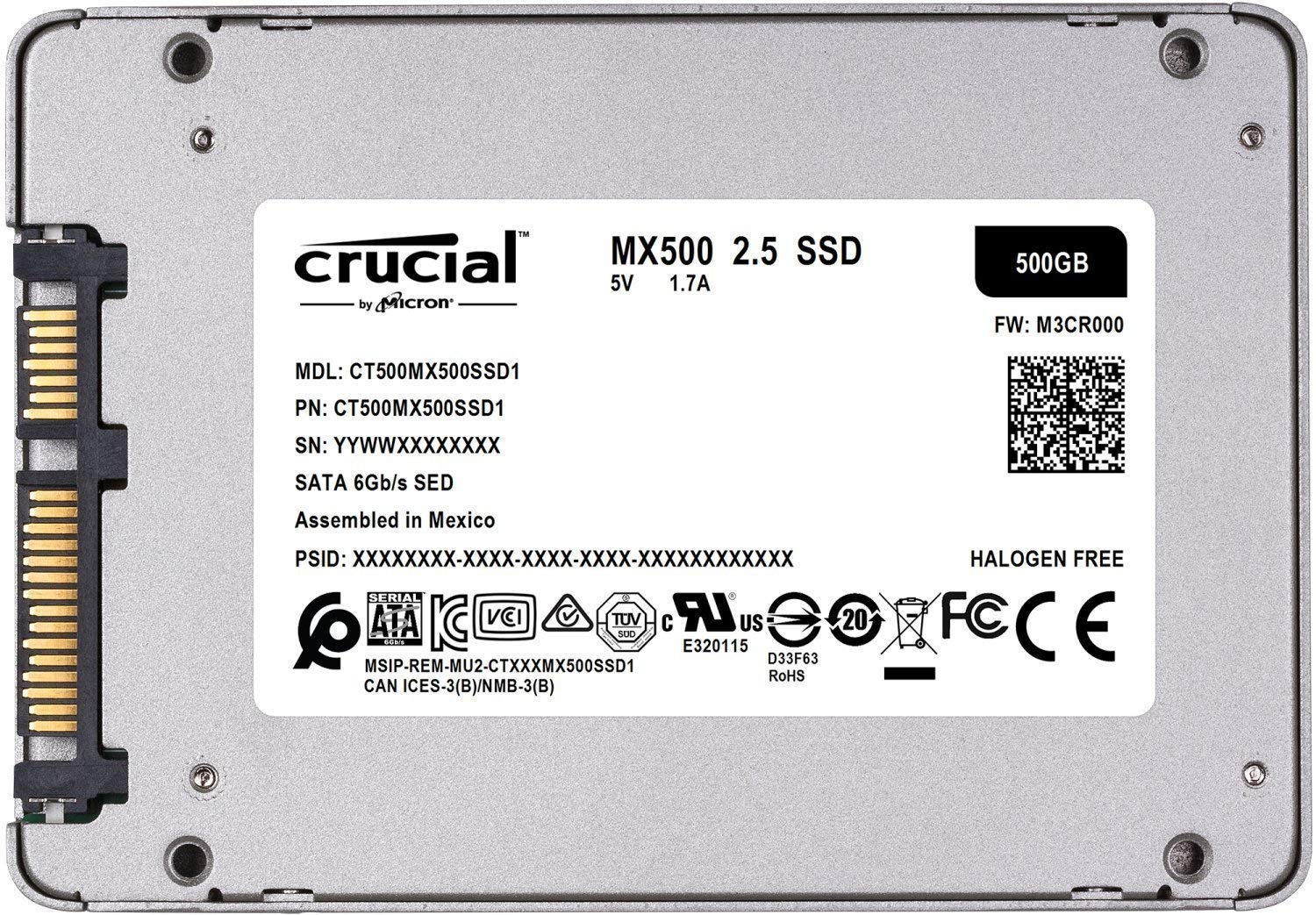 Amazon | Crucial クルーシャル SSD 500GB MX500 SATA3 内蔵2.5インチ