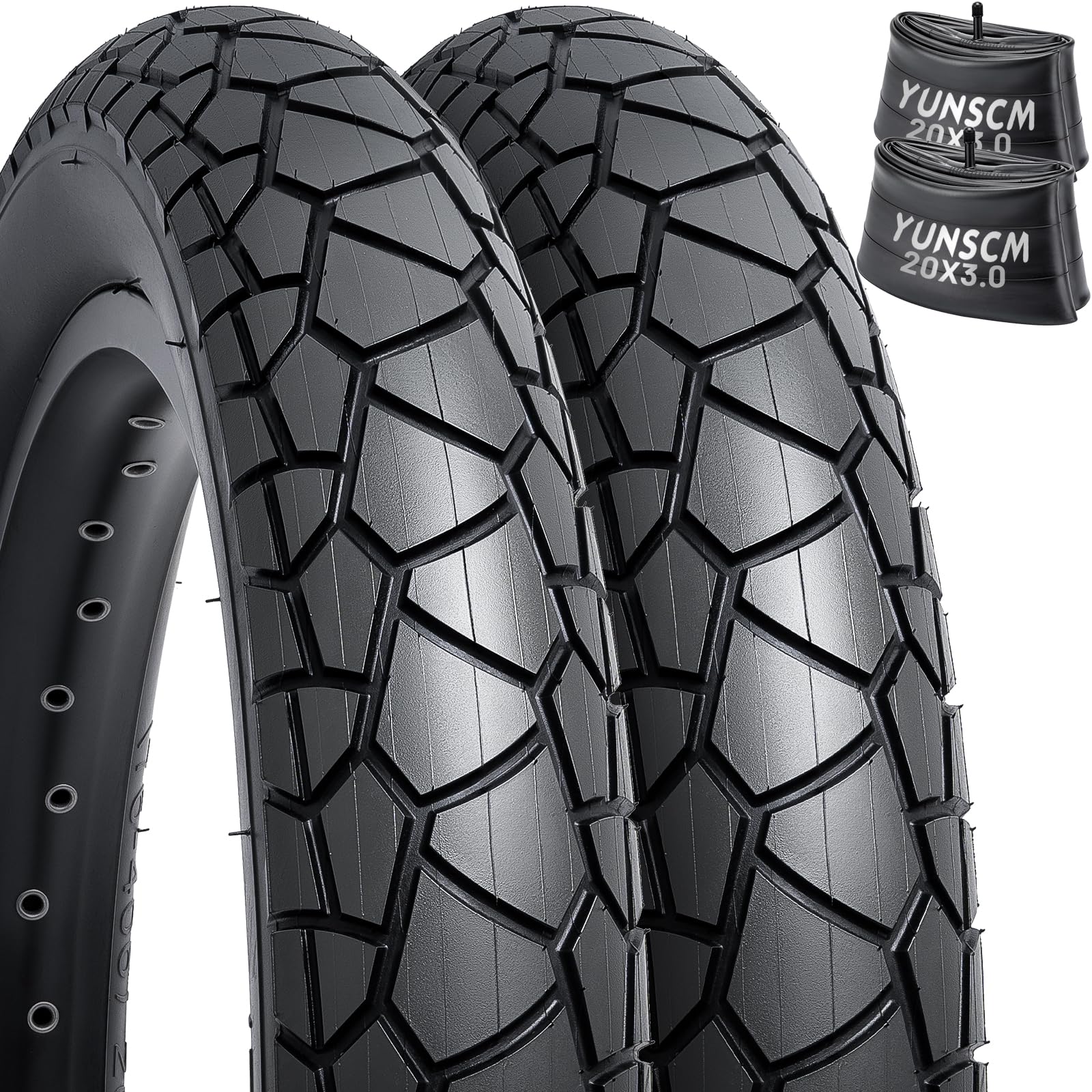 Amazon | YunSCM 2本セット,20 3.0 タイヤ,20x3.0 76-406 自転車タイヤ