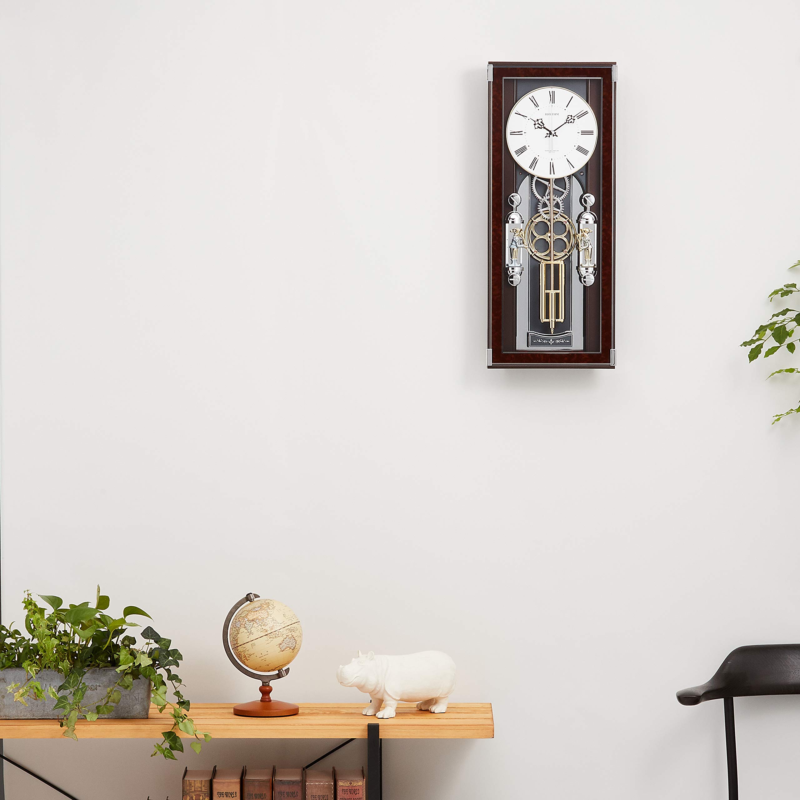 Amazon.co.jp: リズム(RHYTHM) 掛け時計 電波時計 からくり時計