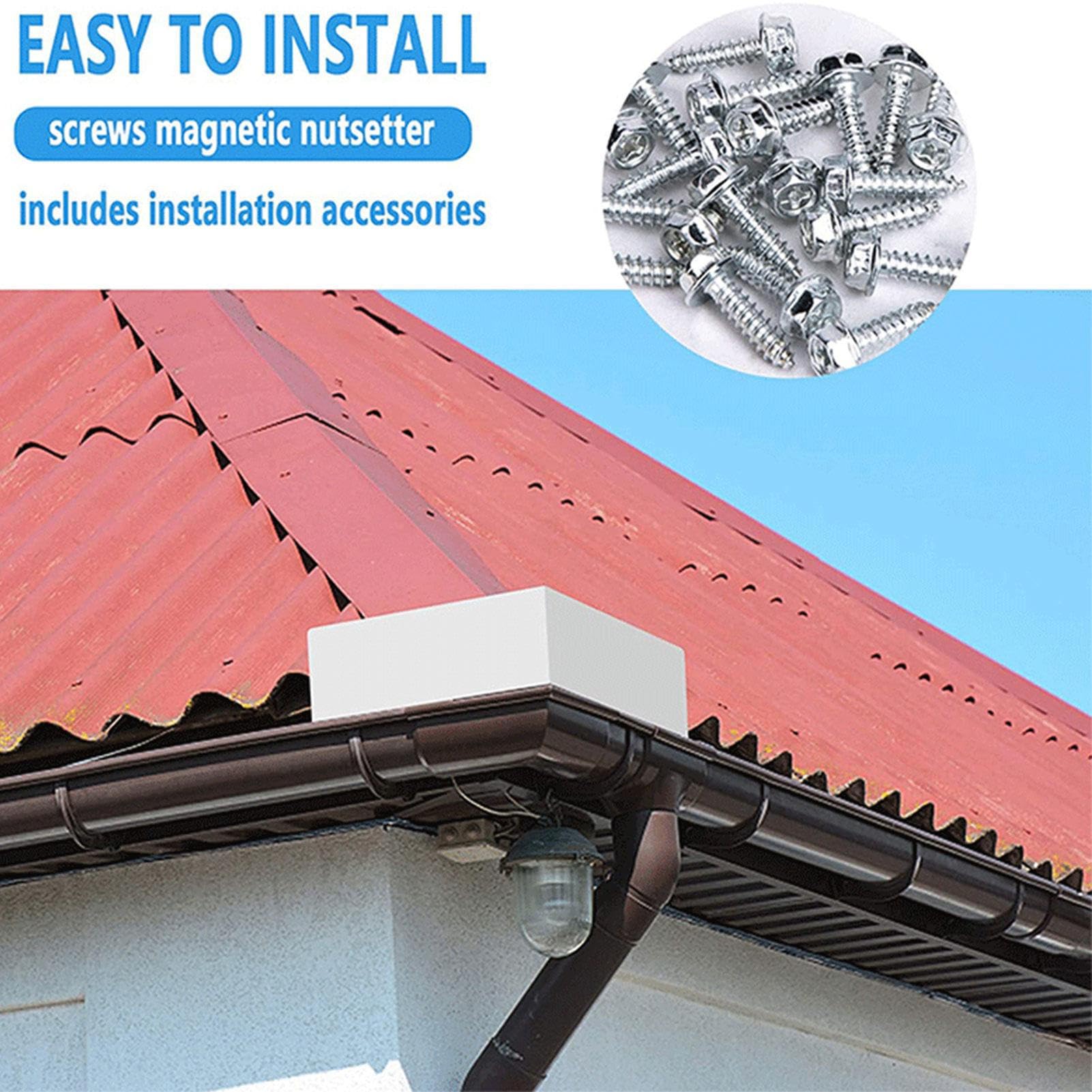 Amazon.co.jp: 屋根雨樋ガード - 雨水分流器スプラッシュプレート | 雨