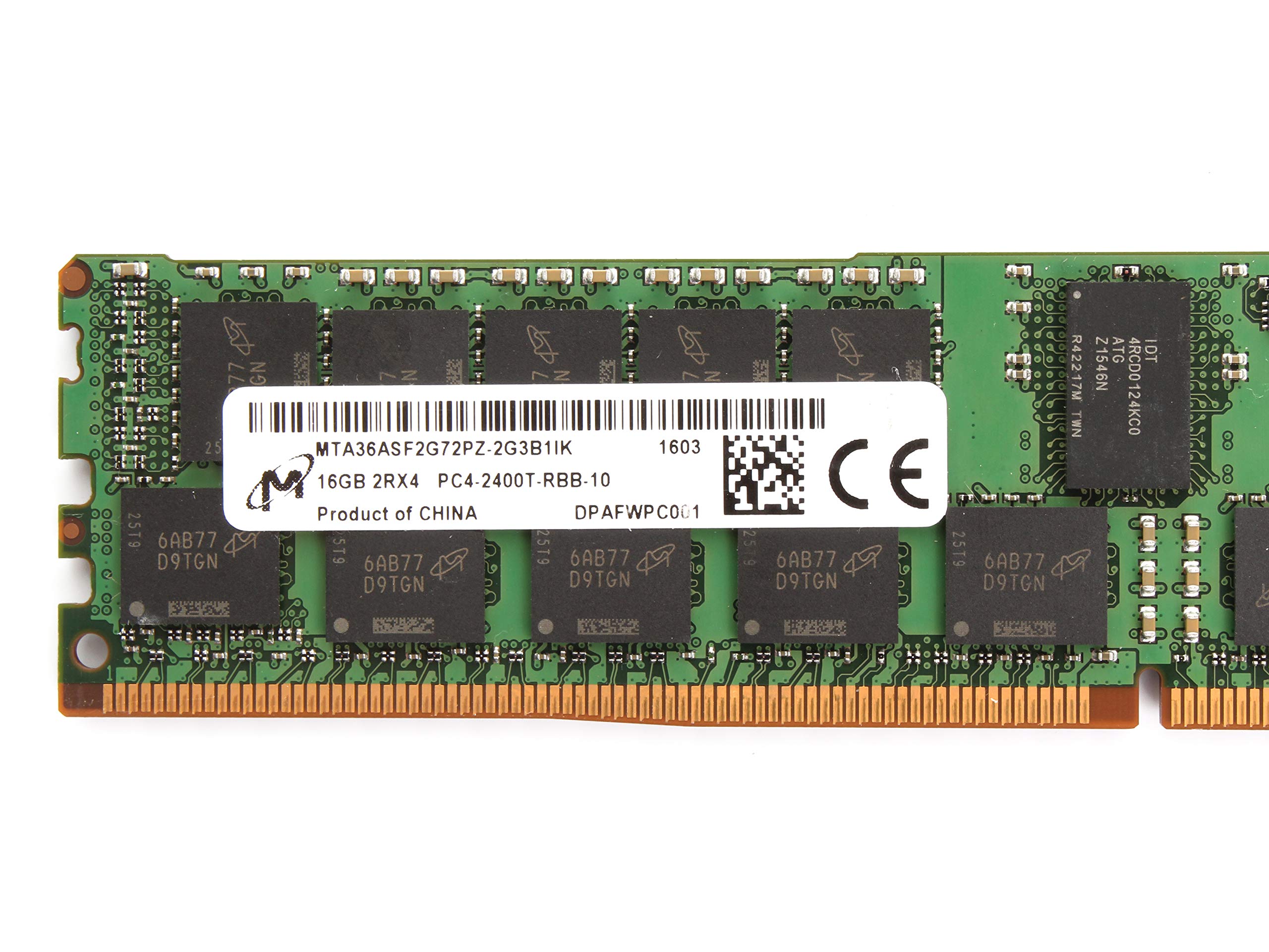 MICRON 16GB PC4-2400T-R Registered ECC 2RX4 Memory RDIMM
