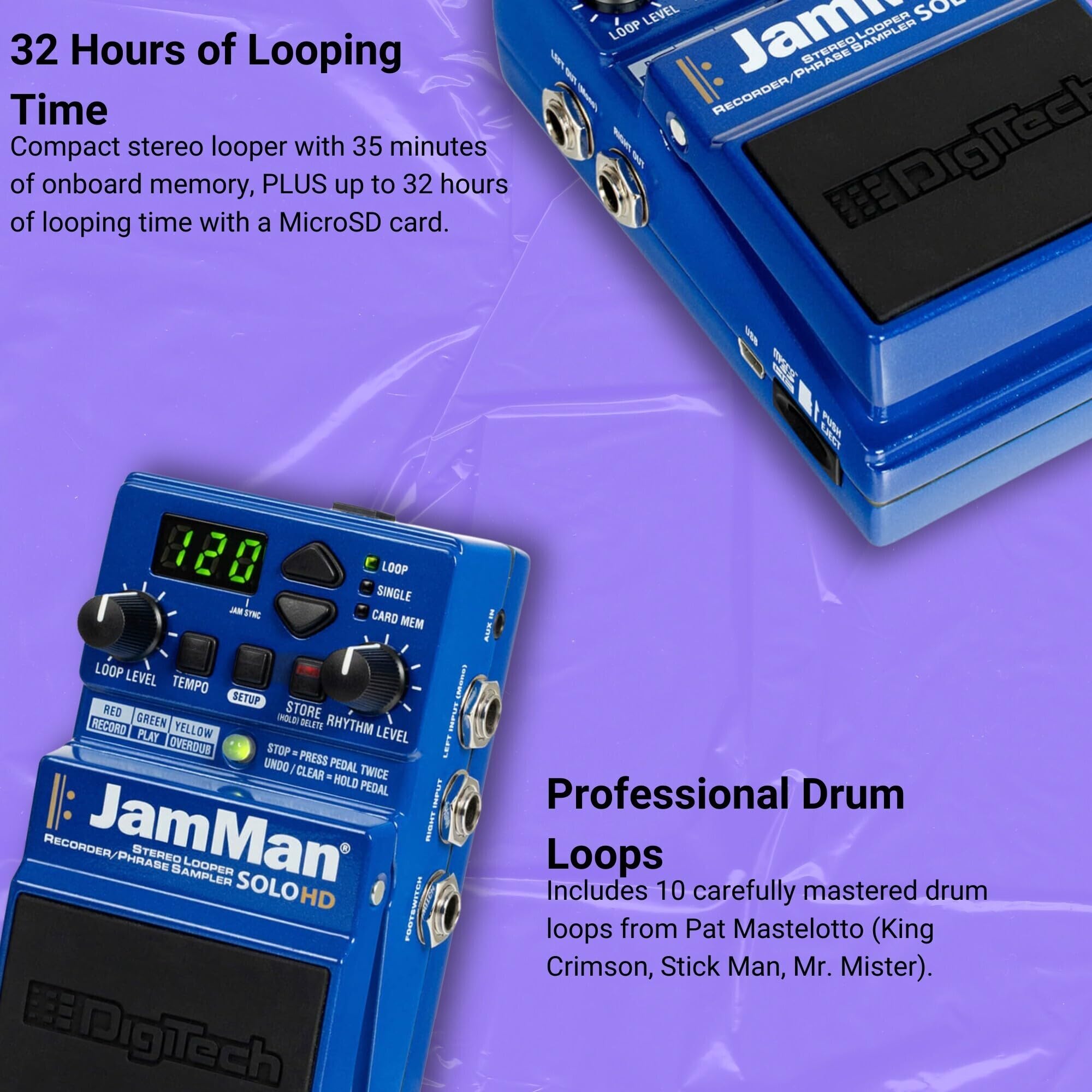 Amazon.com: Digitech JAMMAN-SOLO-HD JamMan® Solo HD : Musical