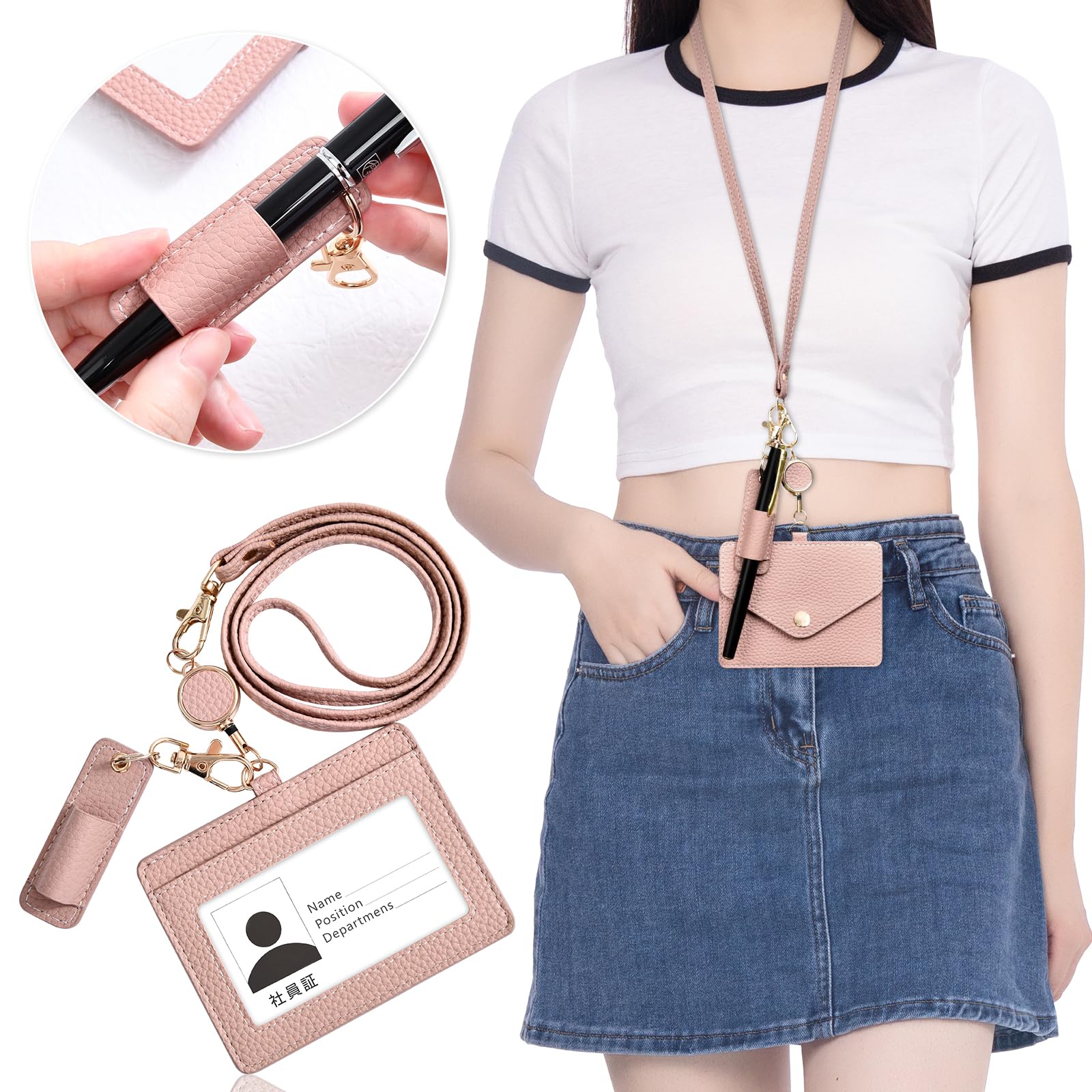 Amazon.co.jp: YooFa IDカードホルダー レディース パスケース リール