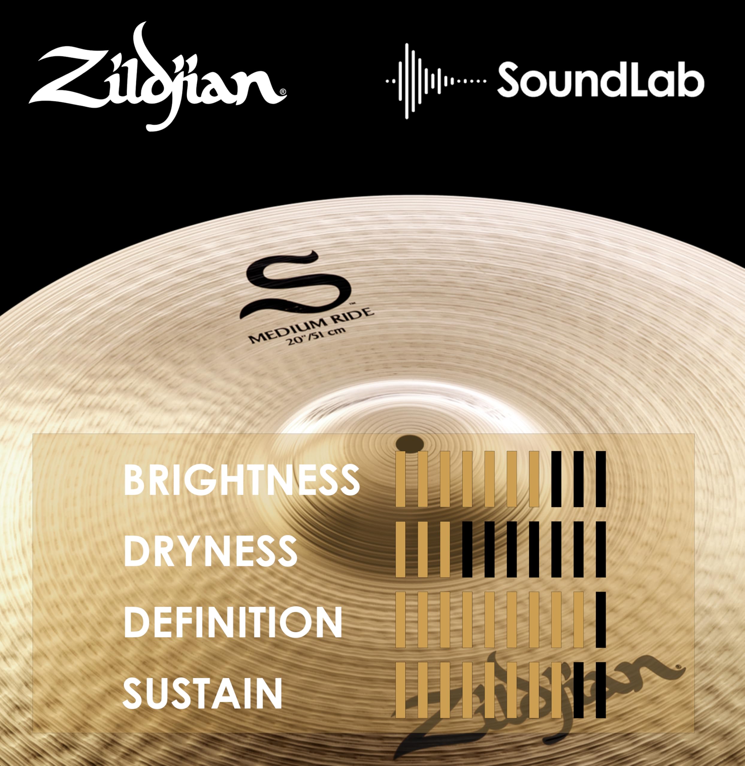 Amazon.co.jp: ジルジャン ミディアムライドシンバル S 20インチ