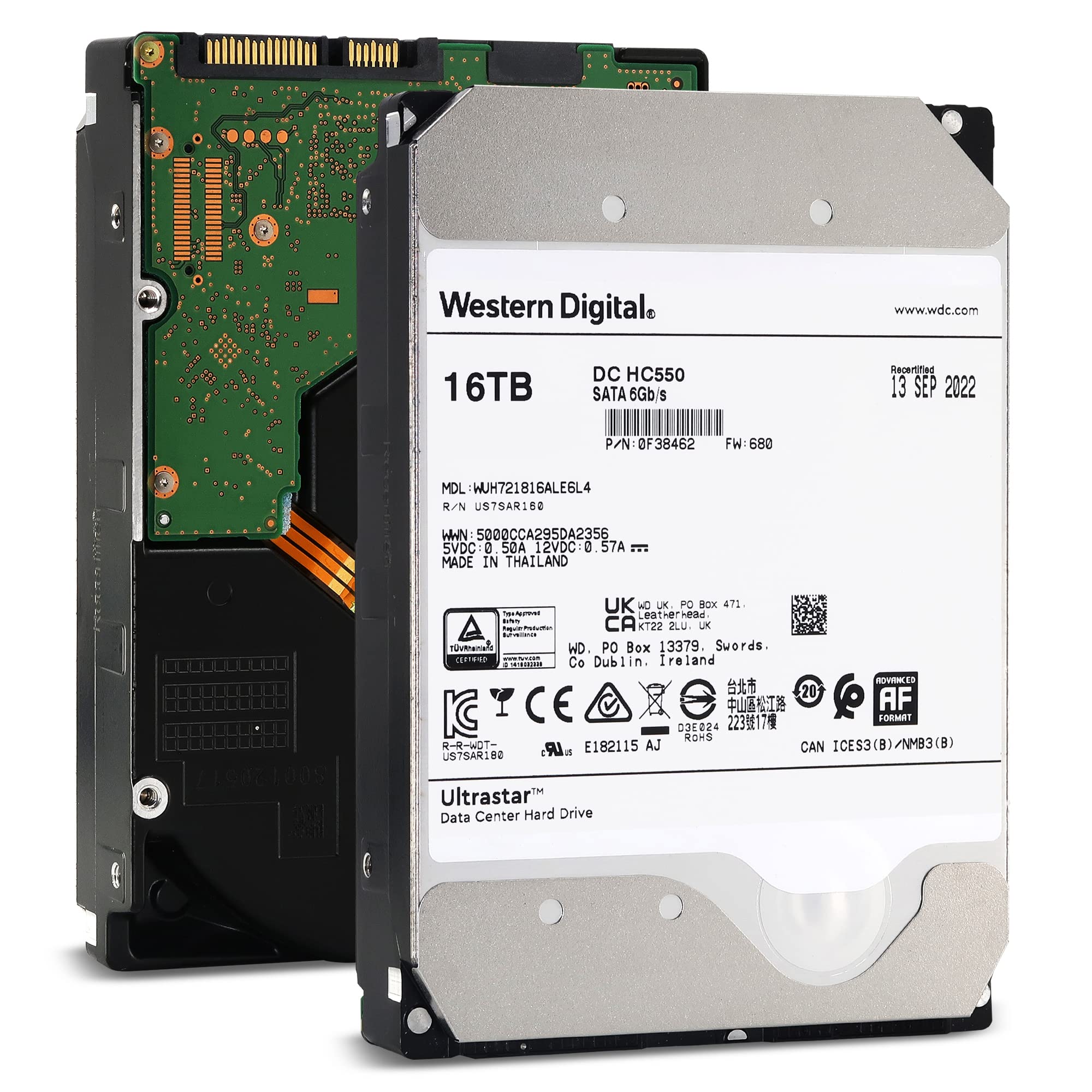 Amazon | Western Digital HDD 16TB WD Ultrastar DC HC550 データ