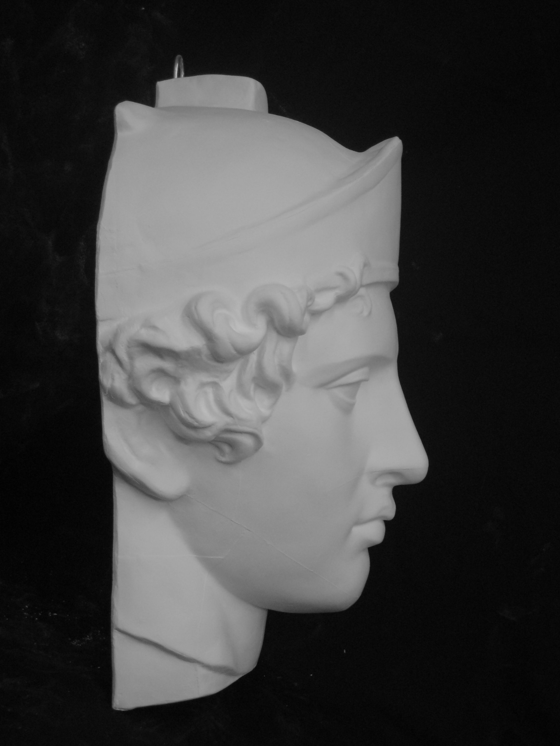 Amazon.co.jp: 石膏像 M－427 青年マルス半面 H．36cm