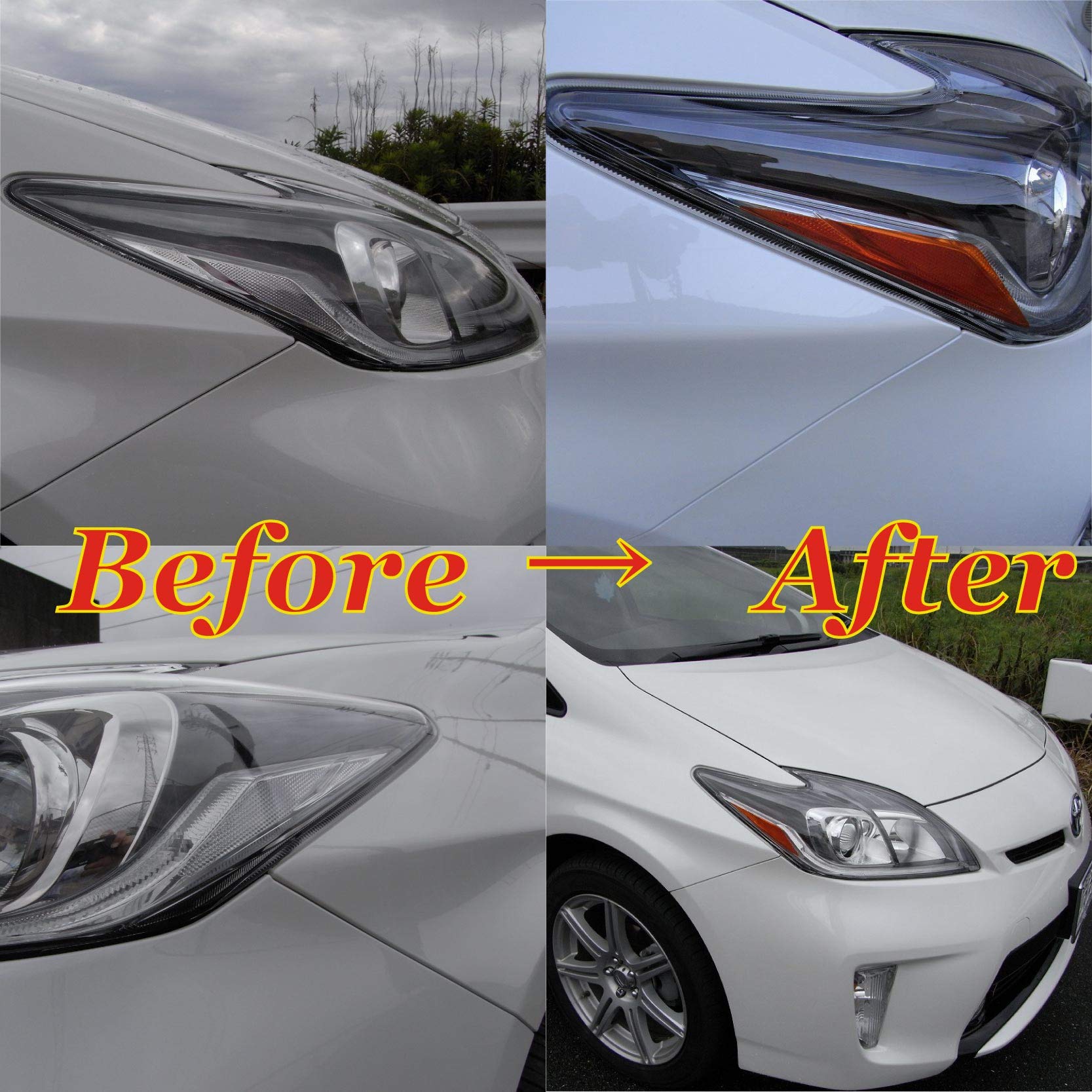 Amazon.co.jp: 30系 プリウス 後期型 用 USヘッドライト 調 シール