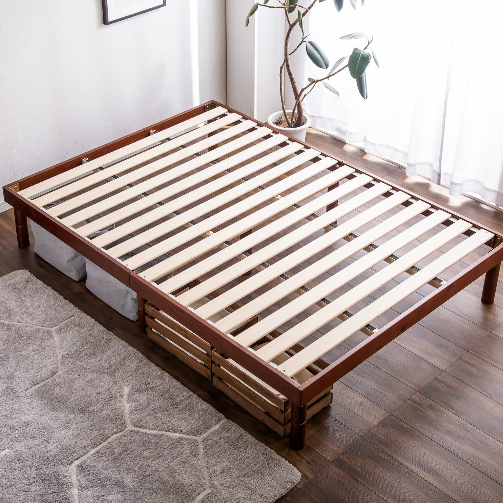 Amazon｜タンスのゲン ベッド シングル 【頑丈設計！耐荷重400kg