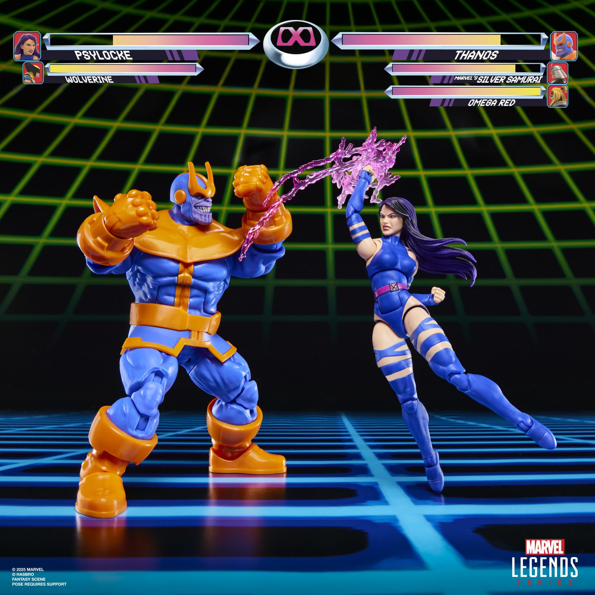 Amazon.com: Marvel Hasbro Legends Series Psylocke vs Thanos