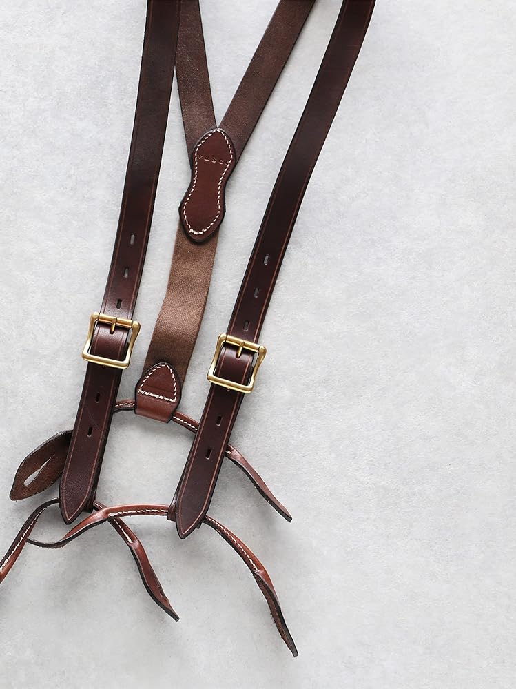 Amazon | [ヴァスコ] LEATHER SUSPENDER レザーサスペンダー (Black