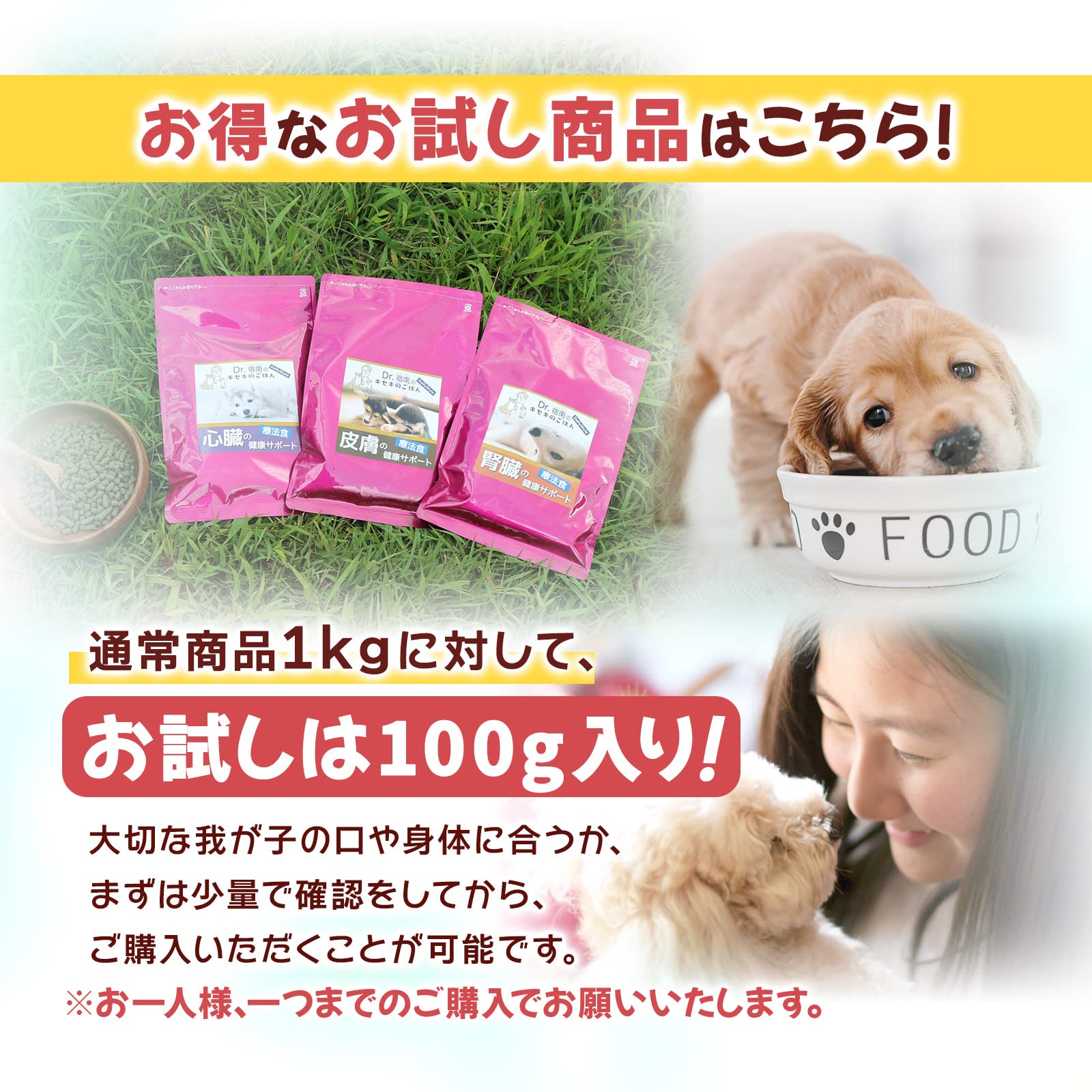 Amazon | 【 腎臓の健康サポート 】 お試し商品 100g 犬用療法食 無