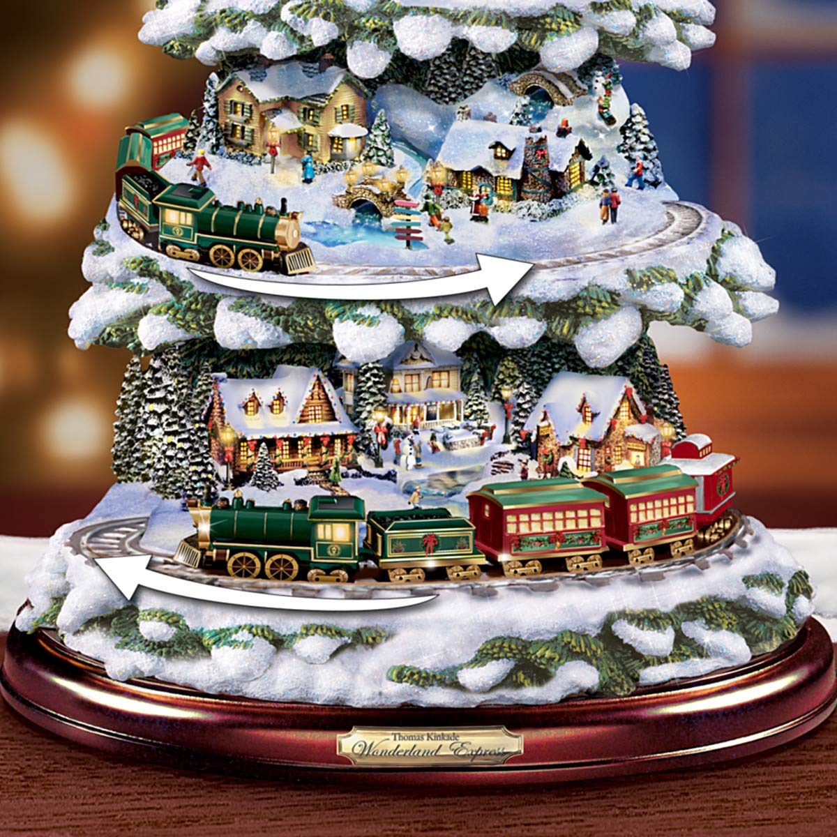 Amazon.com: The Bradford Exchange Thomas Kinkade Animated Tabletop