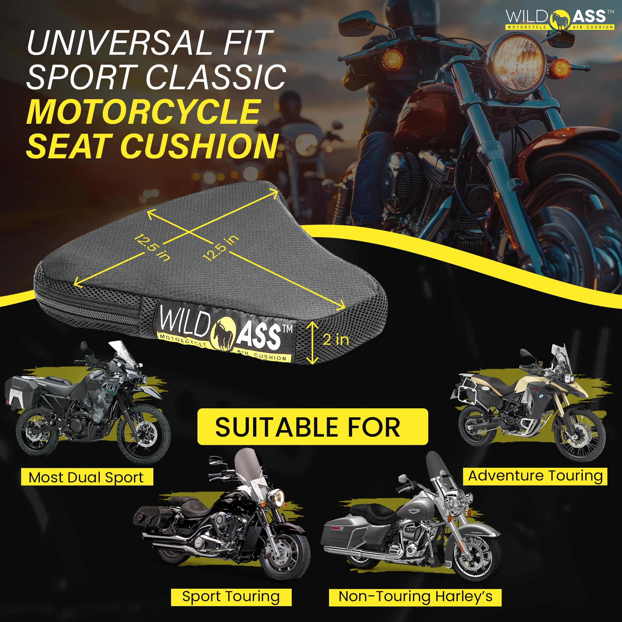 Amazon | Wild Ass スポーツ・デザイン クラシック エア・クッション