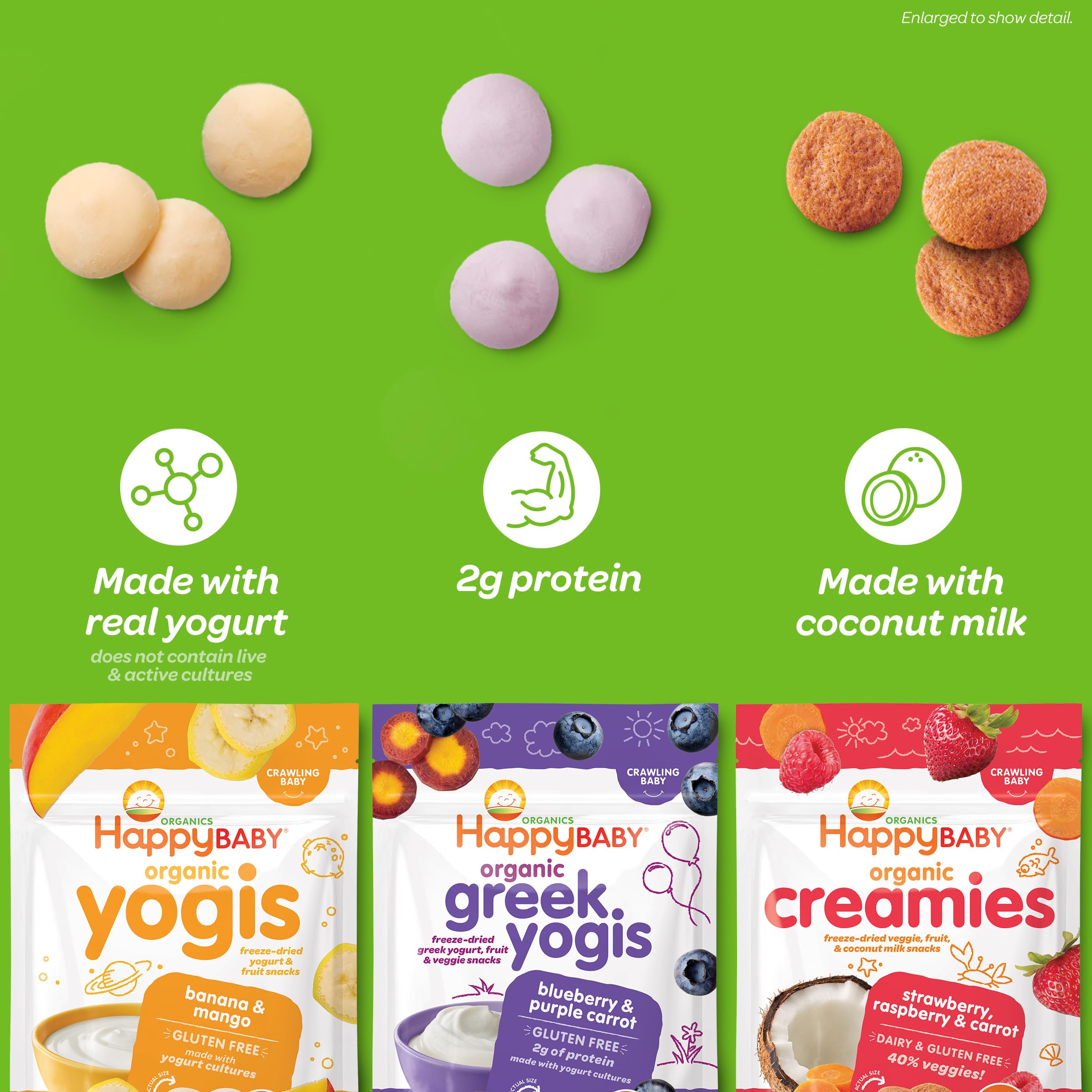 Amazon.com : Happy Baby Organics Yogis Freeze-Dried Yogurt & Fruit