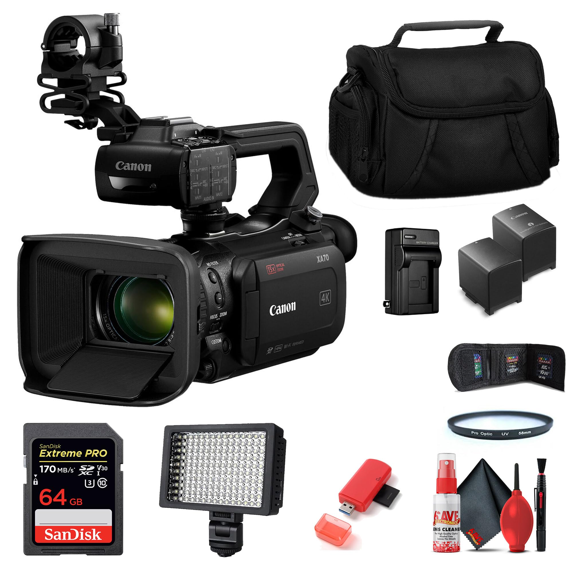 Amazon.com : Canon XA70 UHD 4K30 Camcorder with Dual-Pixel