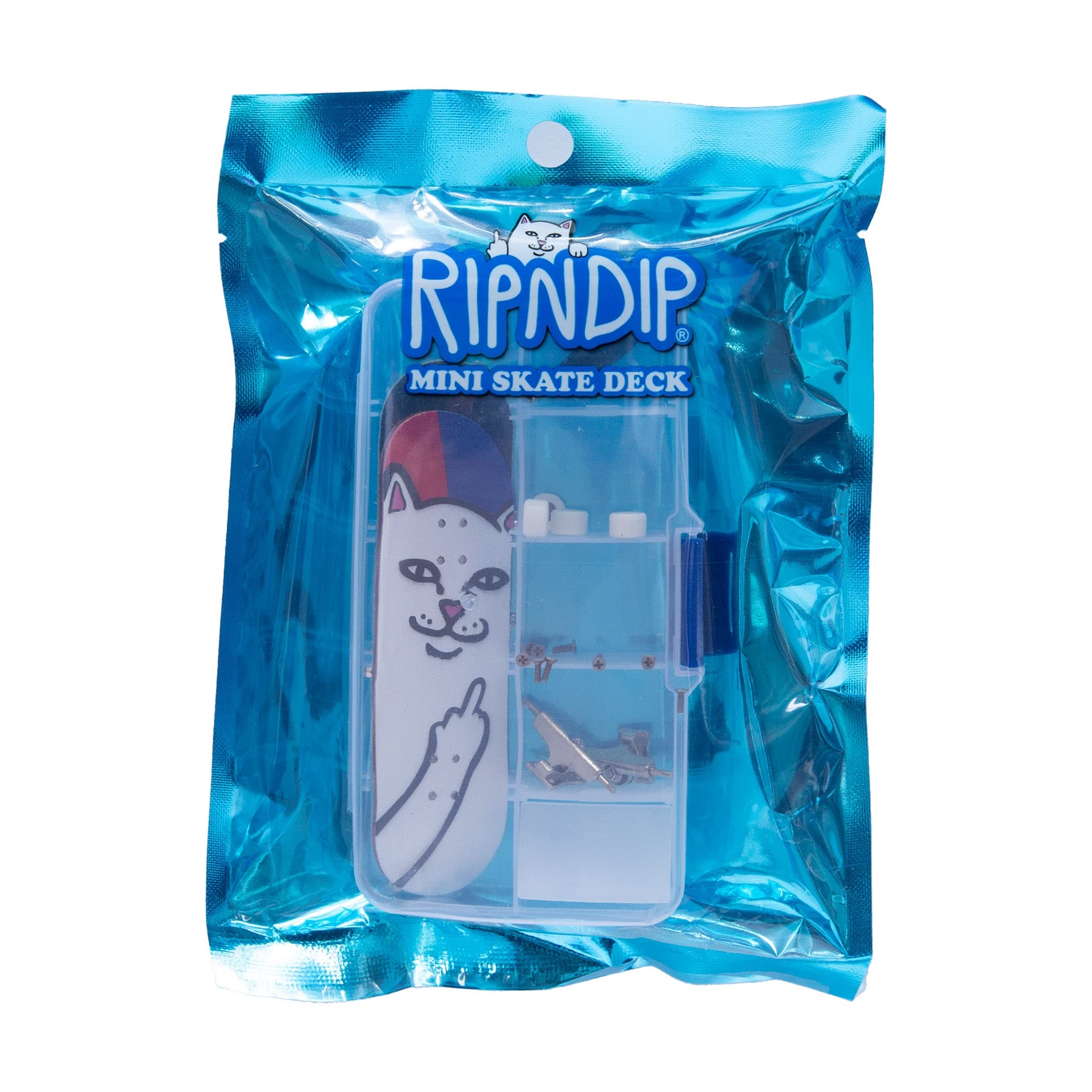 Amazon.co.jp: RIPNDIP Lord Nermal ミニスケートボード レッド/ブルー