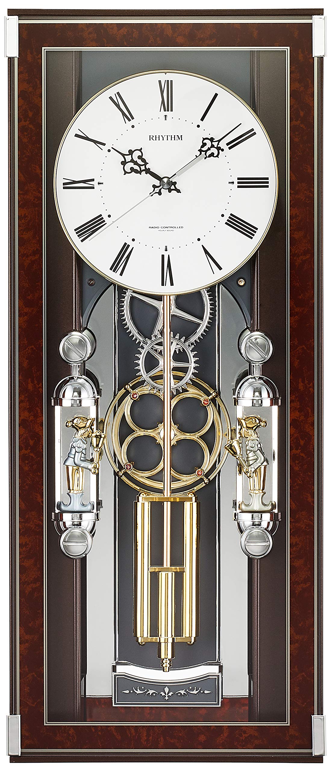 Amazon.co.jp: リズム(RHYTHM) 掛け時計 電波時計 からくり時計