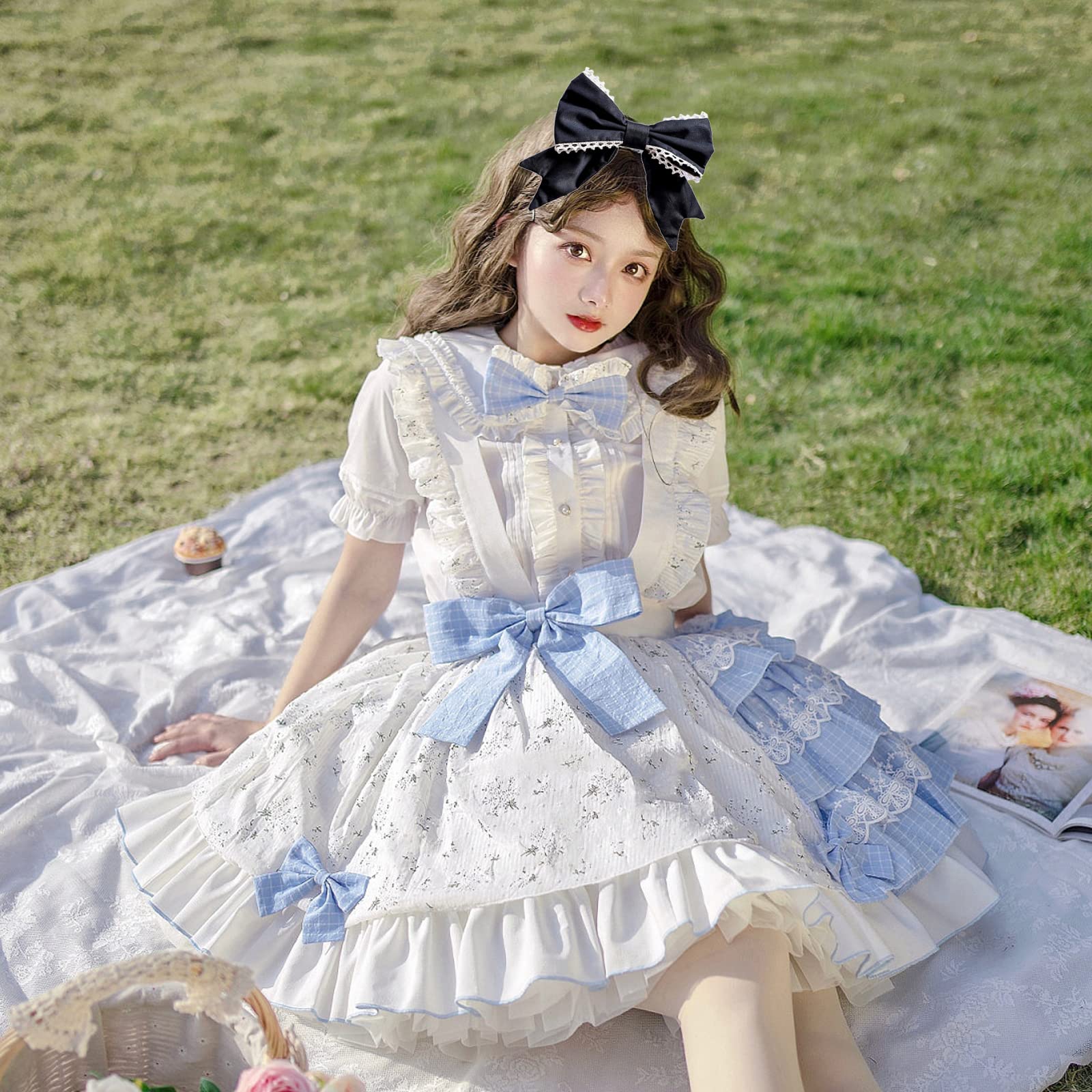 Amazon.com: Suxgumoe Bow Headbands, Lolita Hair Band Bow Tie Head