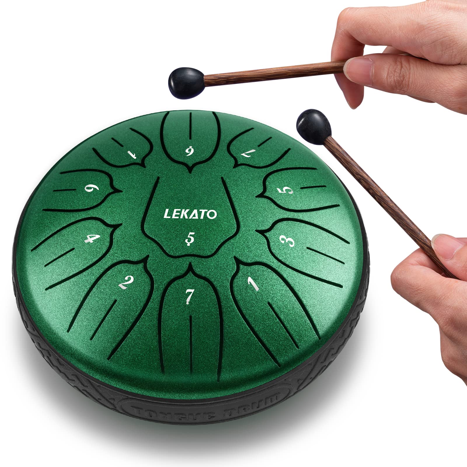 Amazon | スリットドラム スチールタングドラム LEKATO 金属ドラム 11