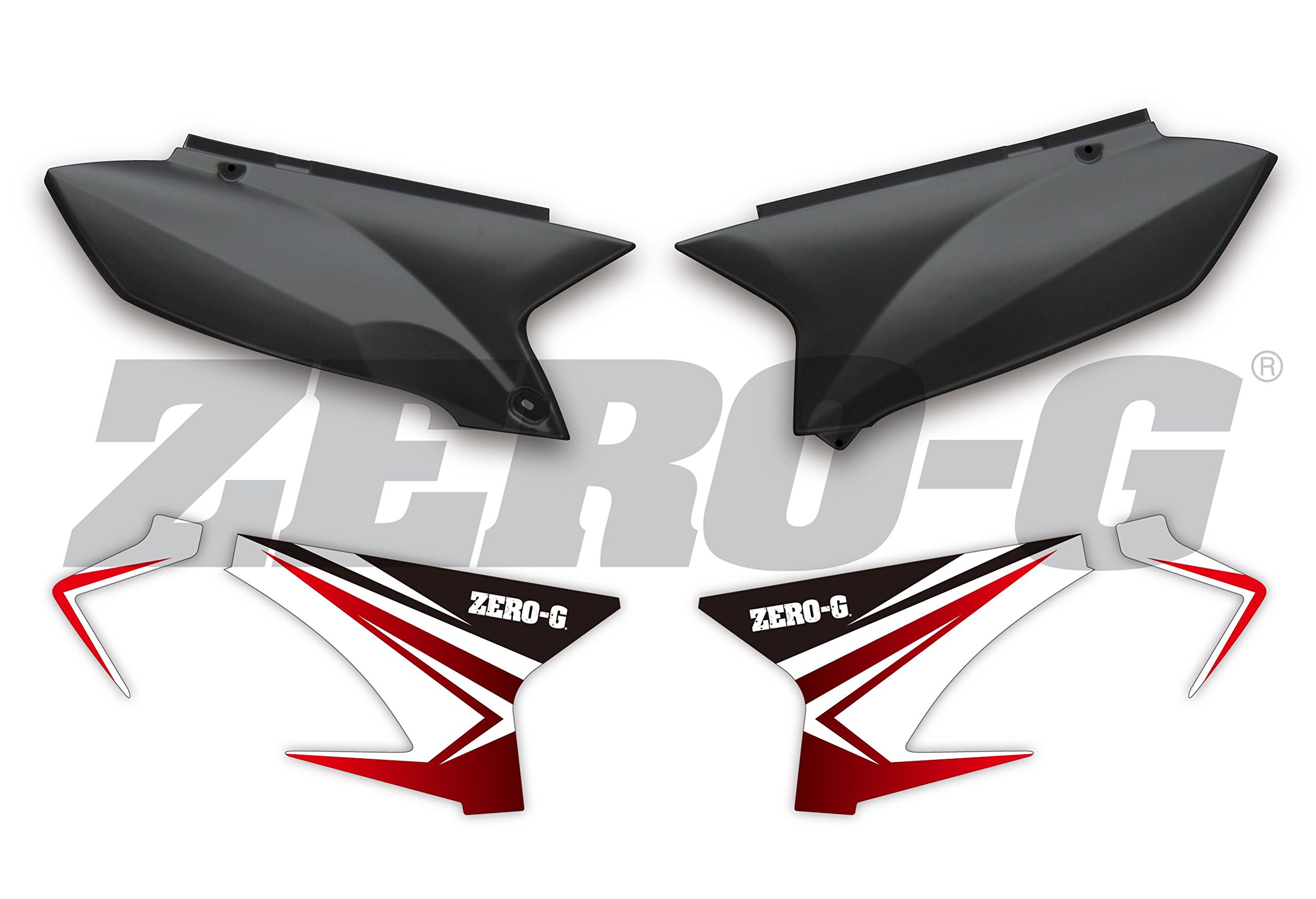 Amazon | ZERO-G WR250R/X用サイドカウル(BLACK)&デカール(RED) 同梱