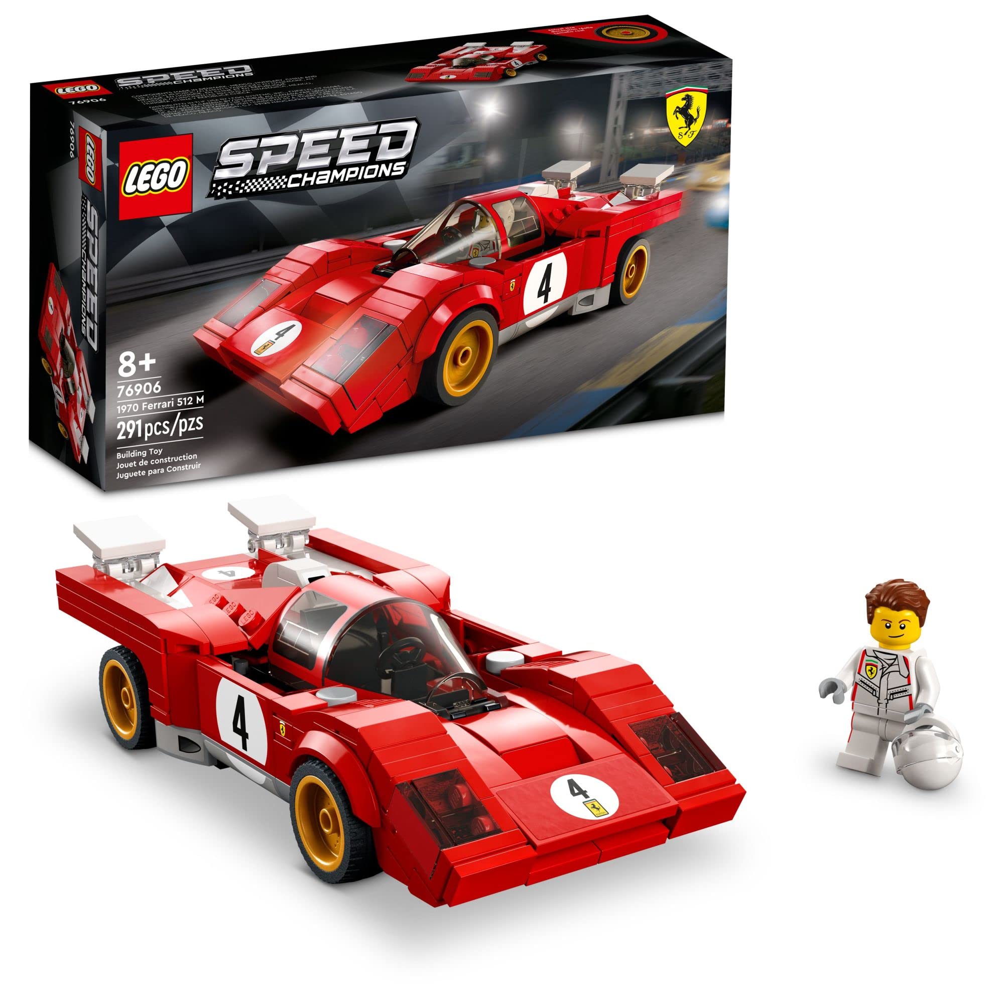 Amazon.com: LEGO Speed Champions 1970 Ferrari 512 M 76906 Building