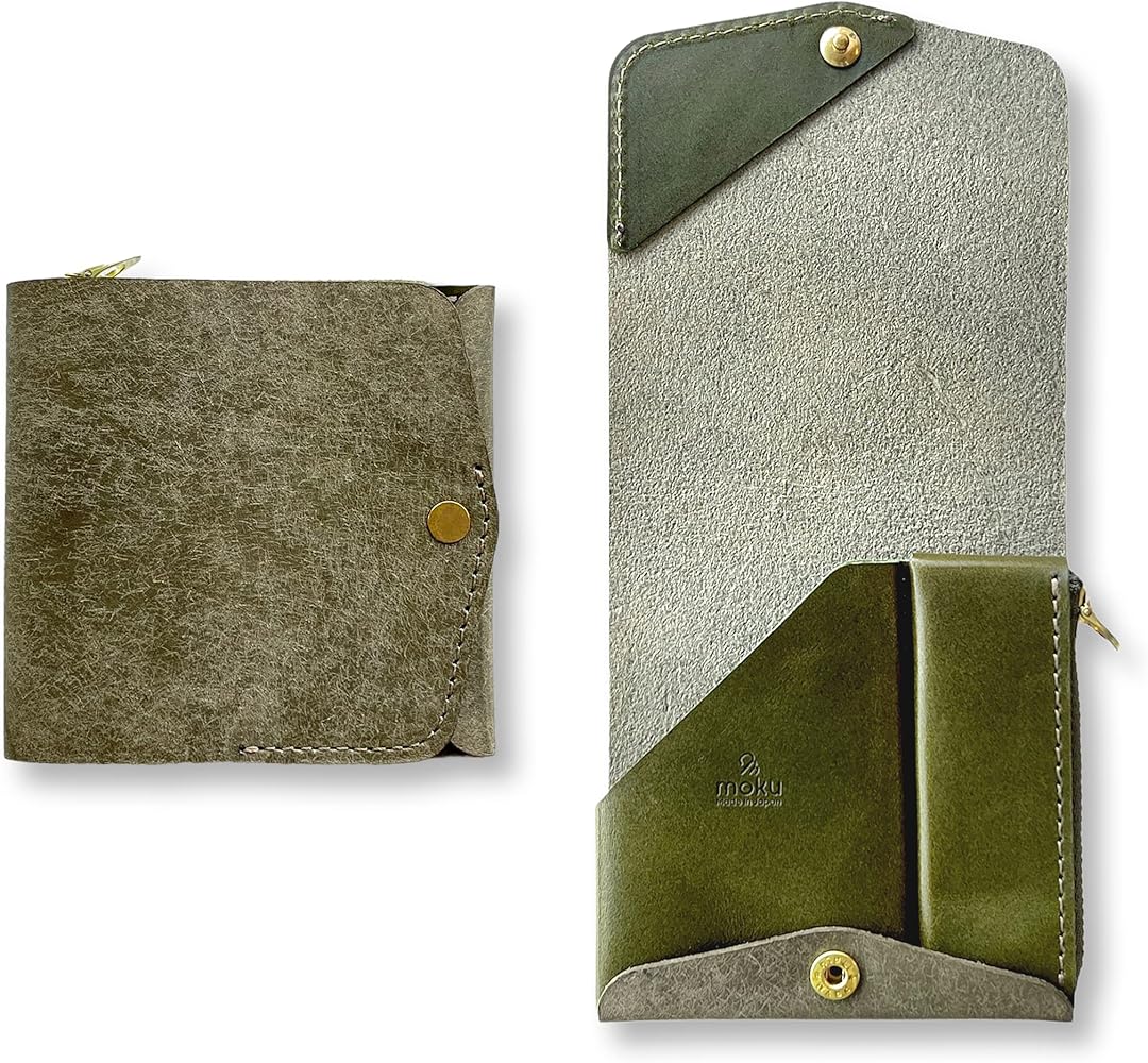 Amazon | [ATELIER MOKU]小さく薄い財布Saku ver.3(pueblo-grigio