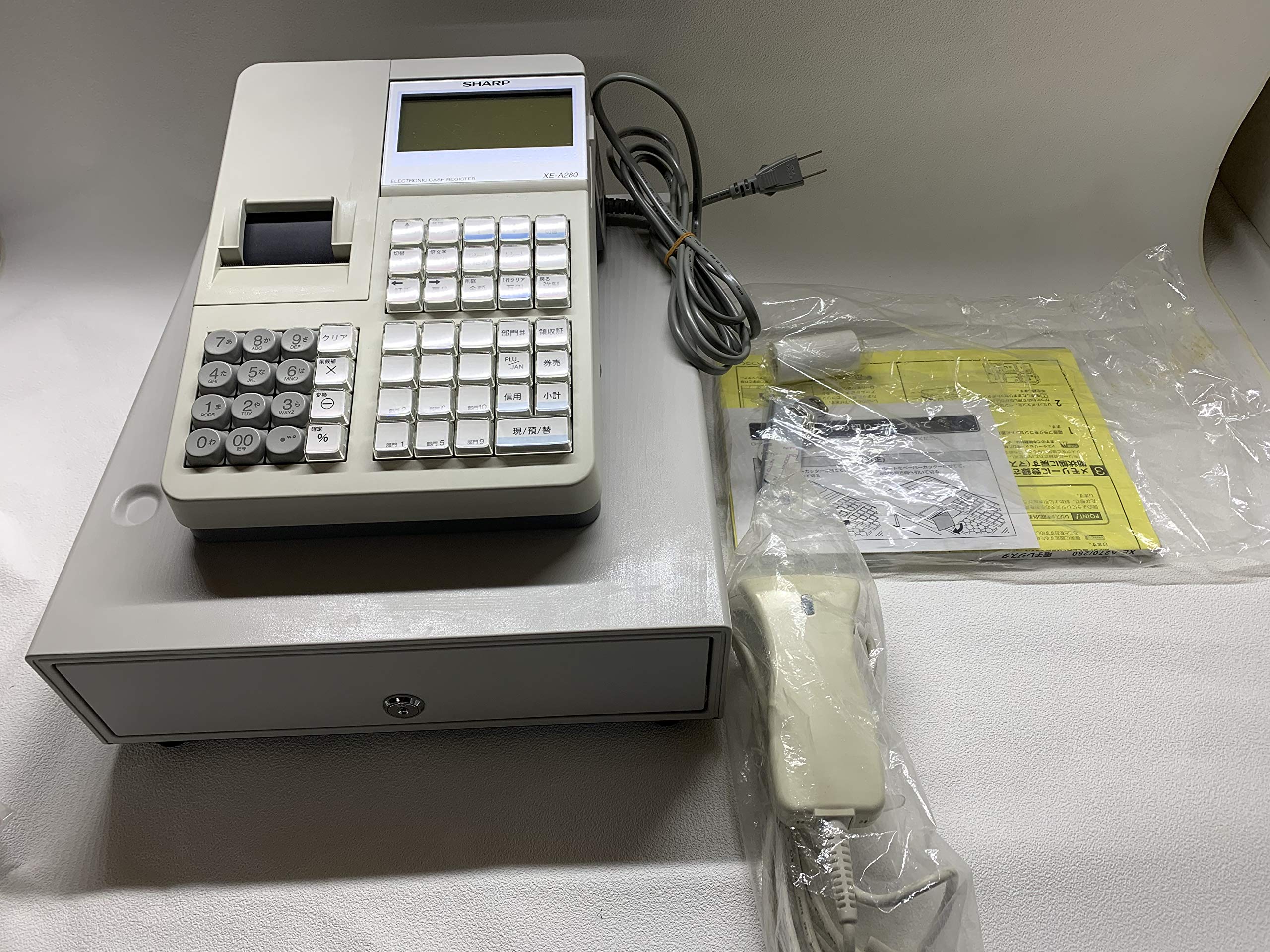 Amazon | SHARP AC/バッテリ駆動自動切替電子レジスタ 20部門 スキャナ