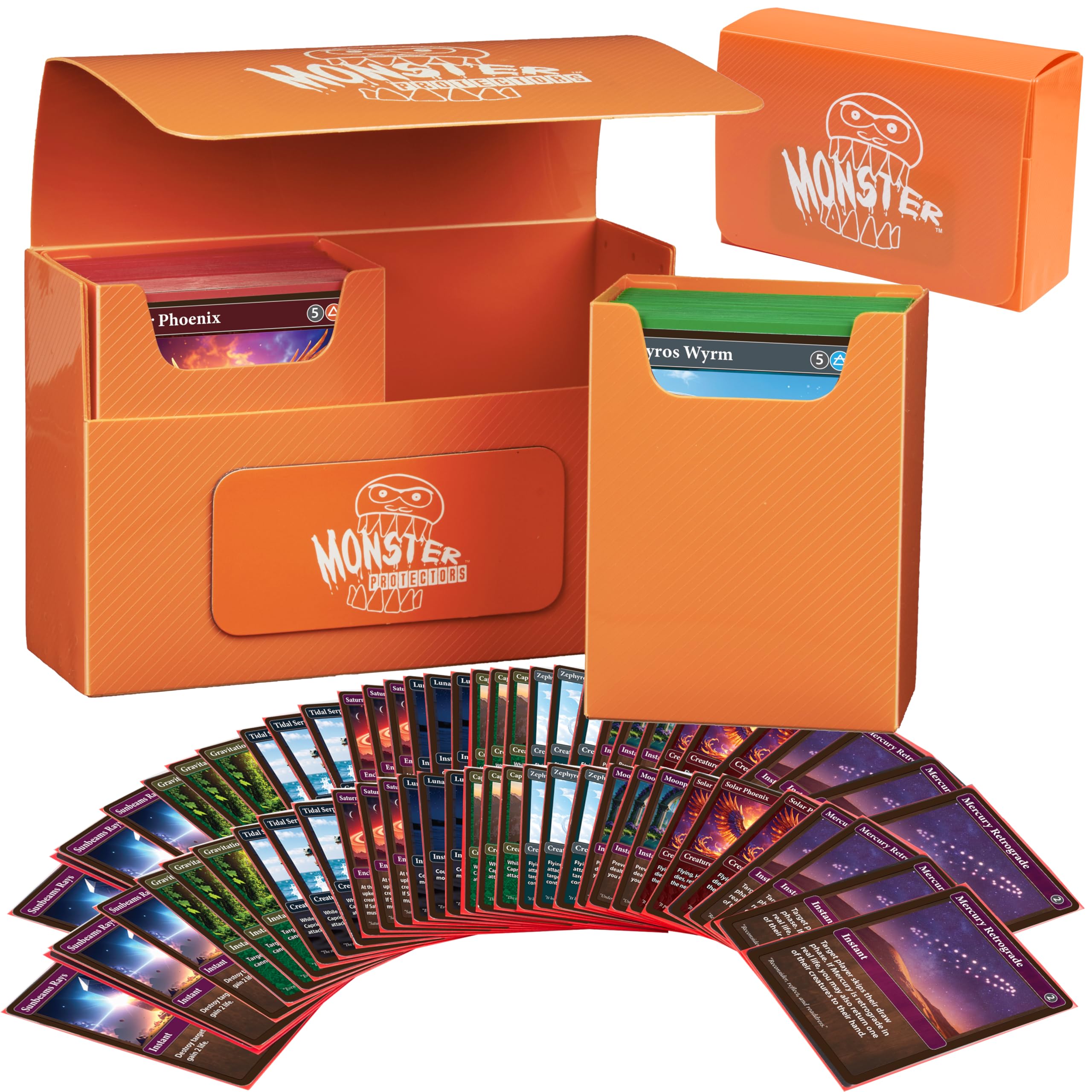 Amazon.com: Monster Protectors Magnetic Double Deck Box- Orange