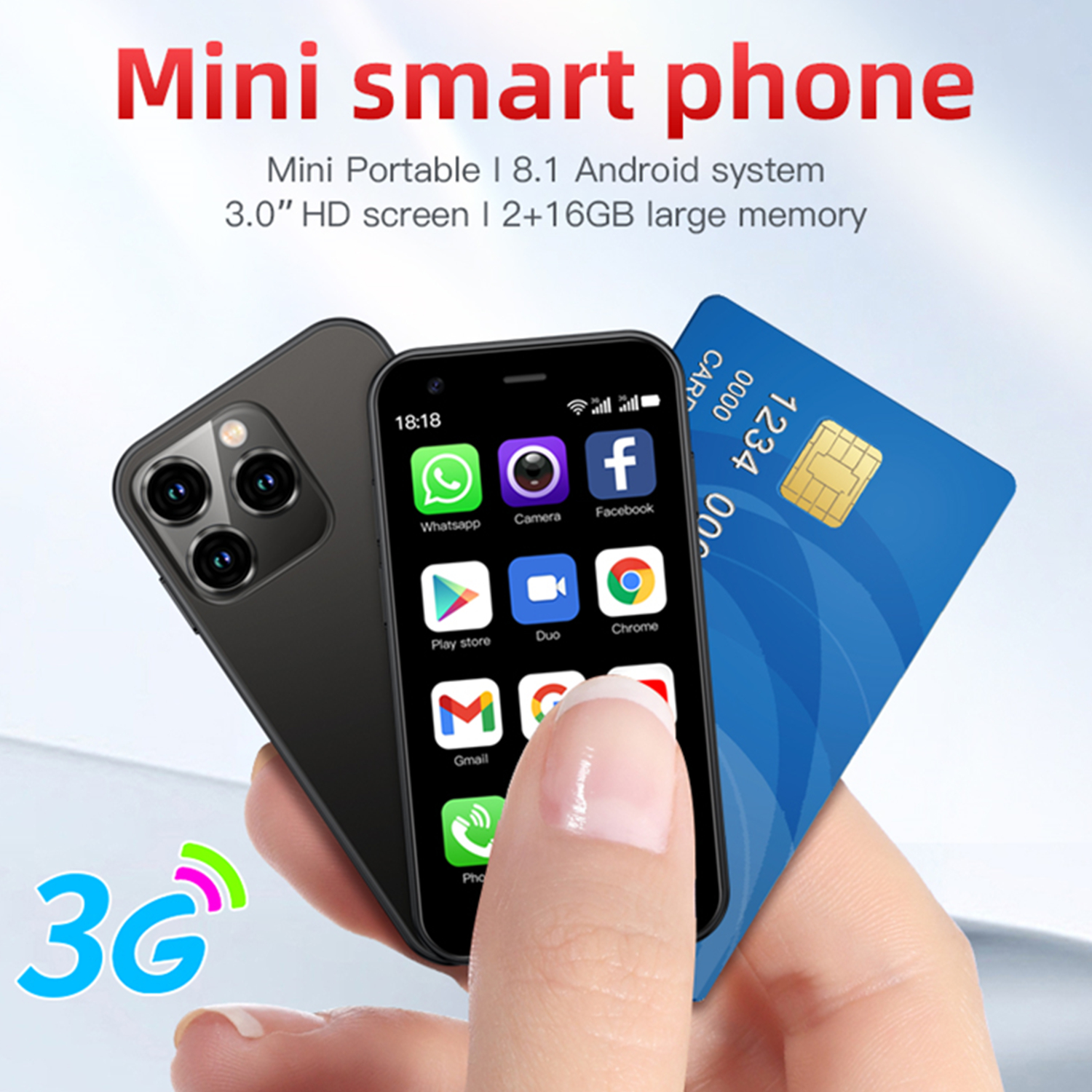 Amazon.com: XS15 3G Mini Smartphone 3.0 Inch WiFi GPS China Mobile
