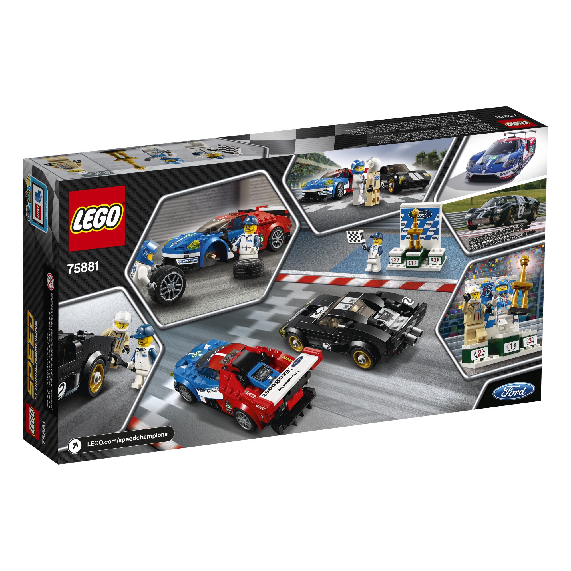 Amazon.com: LEGO Speed Champions 6175279 2016 GT & 1966 Ford Gt40