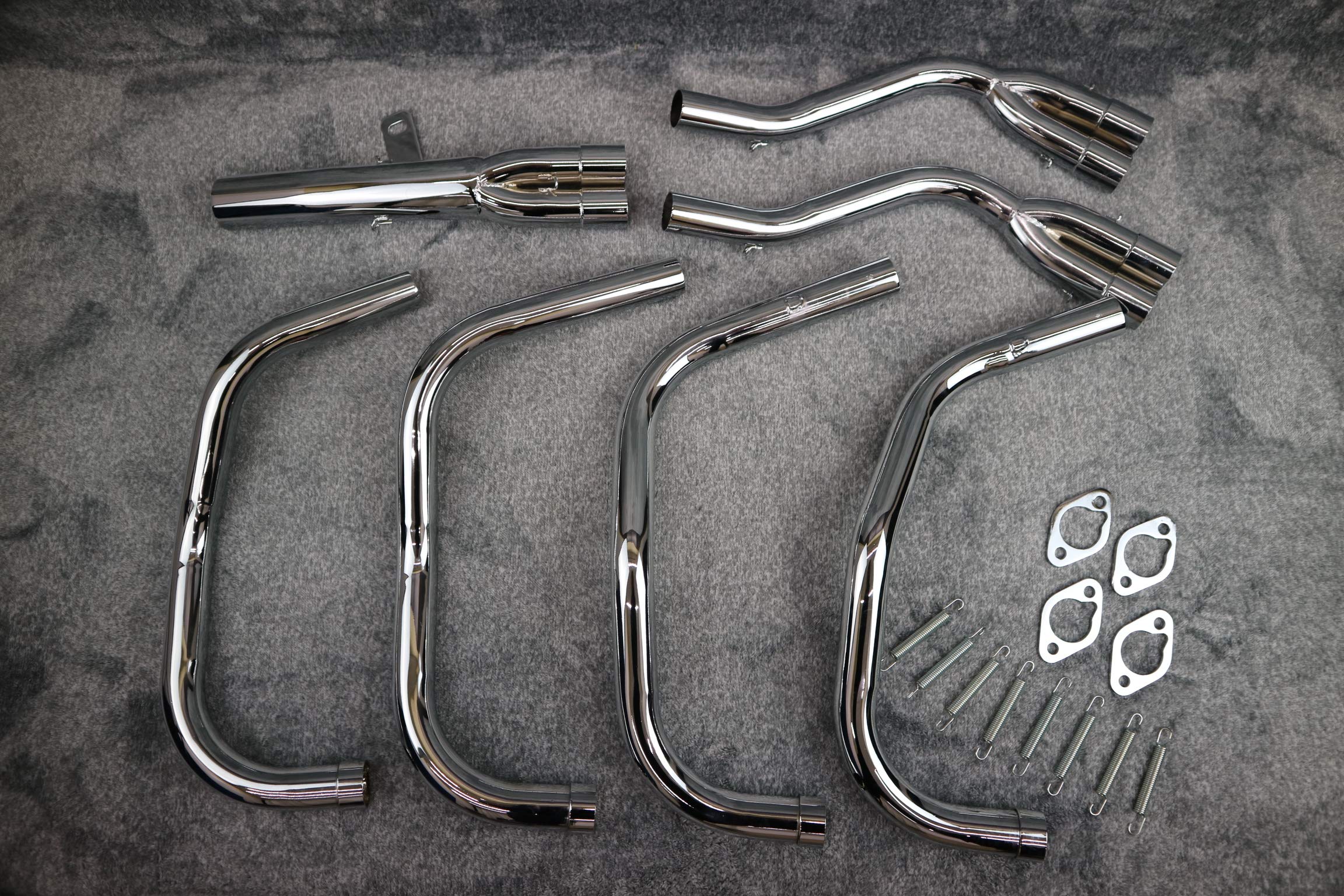 Amazon | XJR400 DJガニマタ 8分割 メッキ マフラー