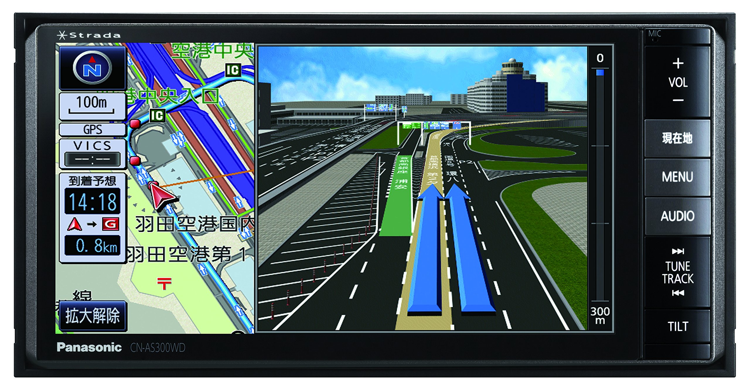 Amazon.co.jp: Panasonic Car Navigation Strada 200mm Wide CN