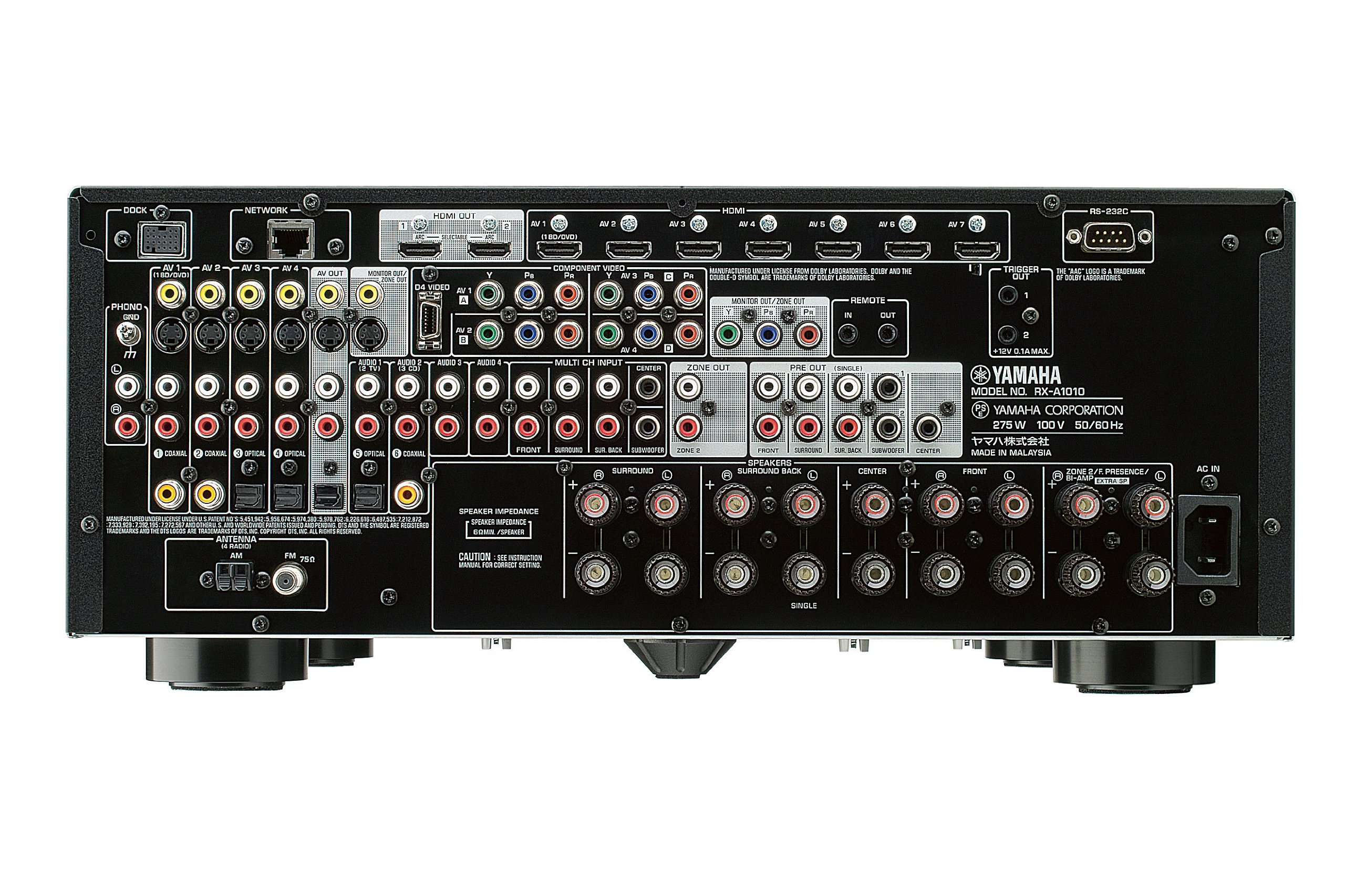 Amazon.co.jp: YAMAHA AVレシーバー AVENTAGE RX-A1010(B) ブラック RX