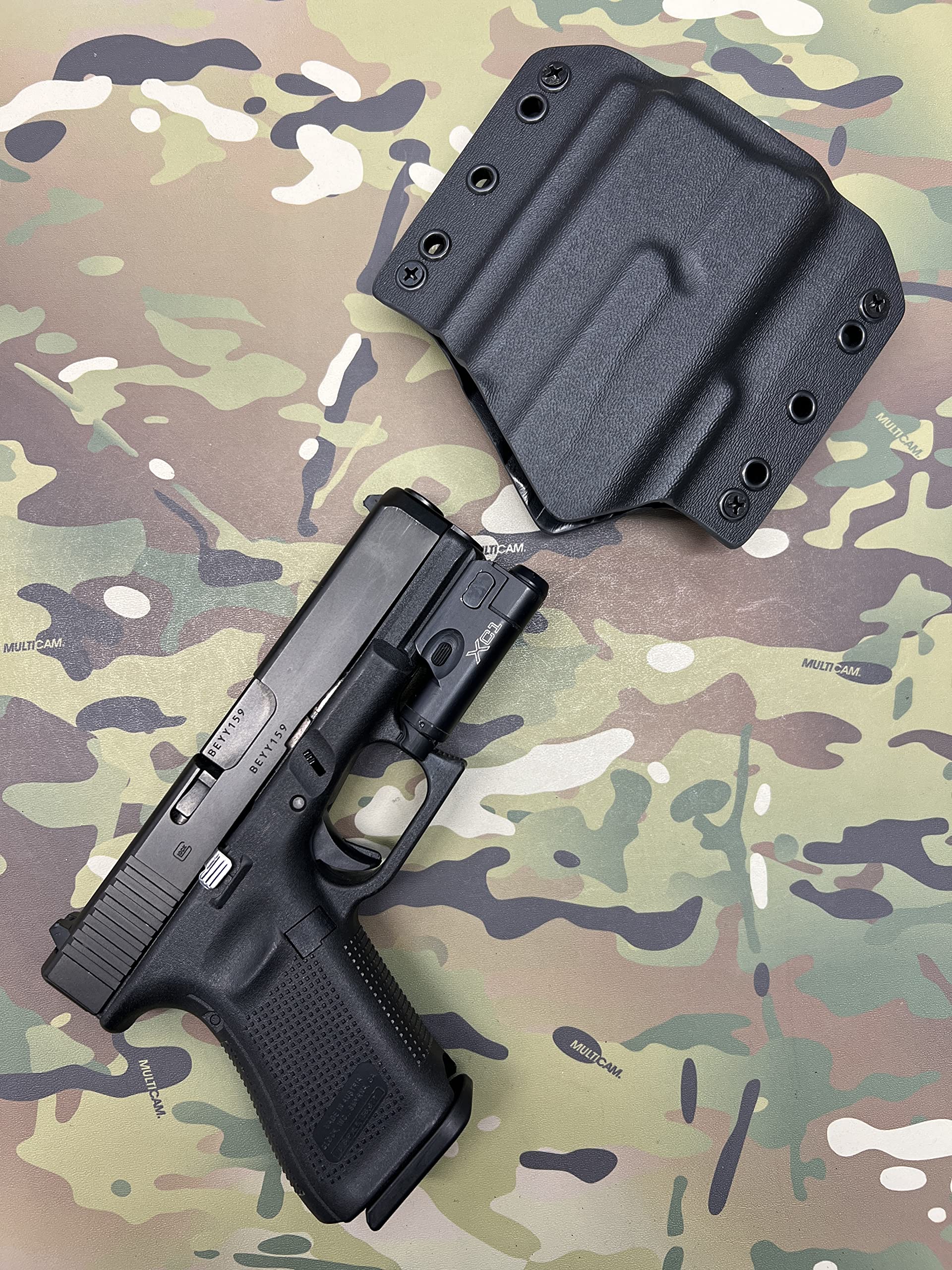 Amazon.co.jp: ブラックKydexホルスターGlock 19 23 32 Sure Fire xc1
