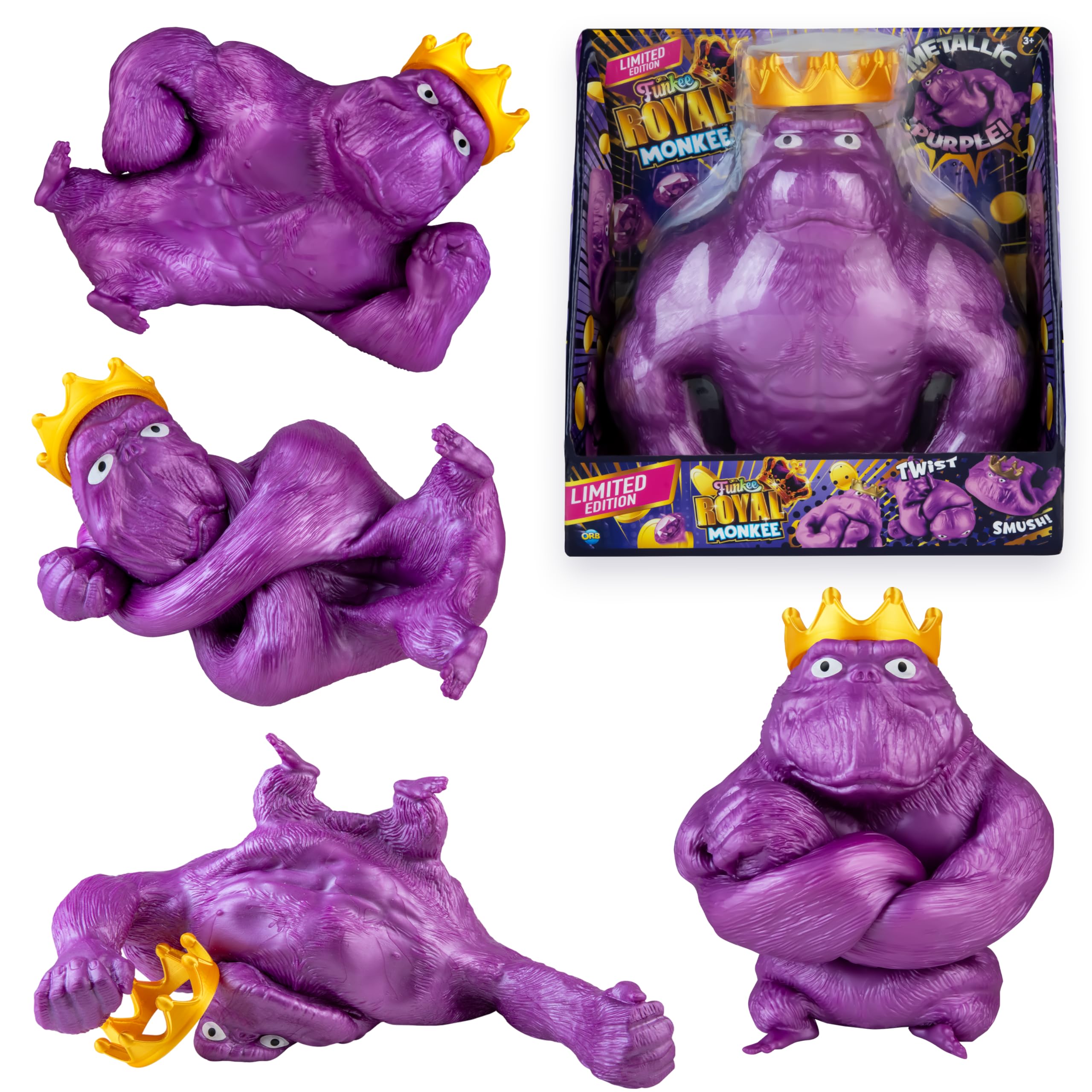 Amazon.com: ORB Royal Funkee Monkee Jumbo Squishy Monkey Toy