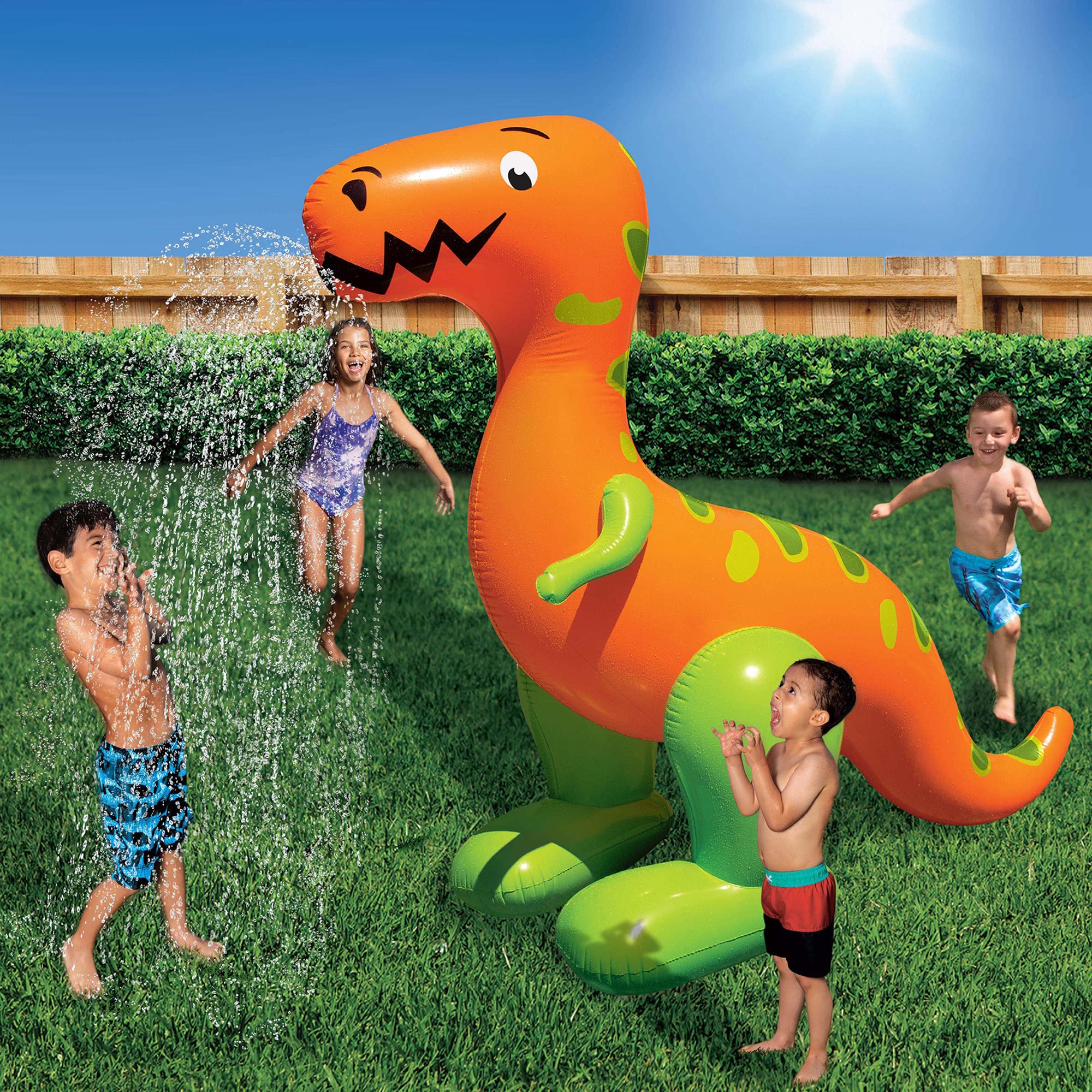 Amazon.com: BANZAI T-Rex Terror Mondo Sprinkler, Length: 96 in