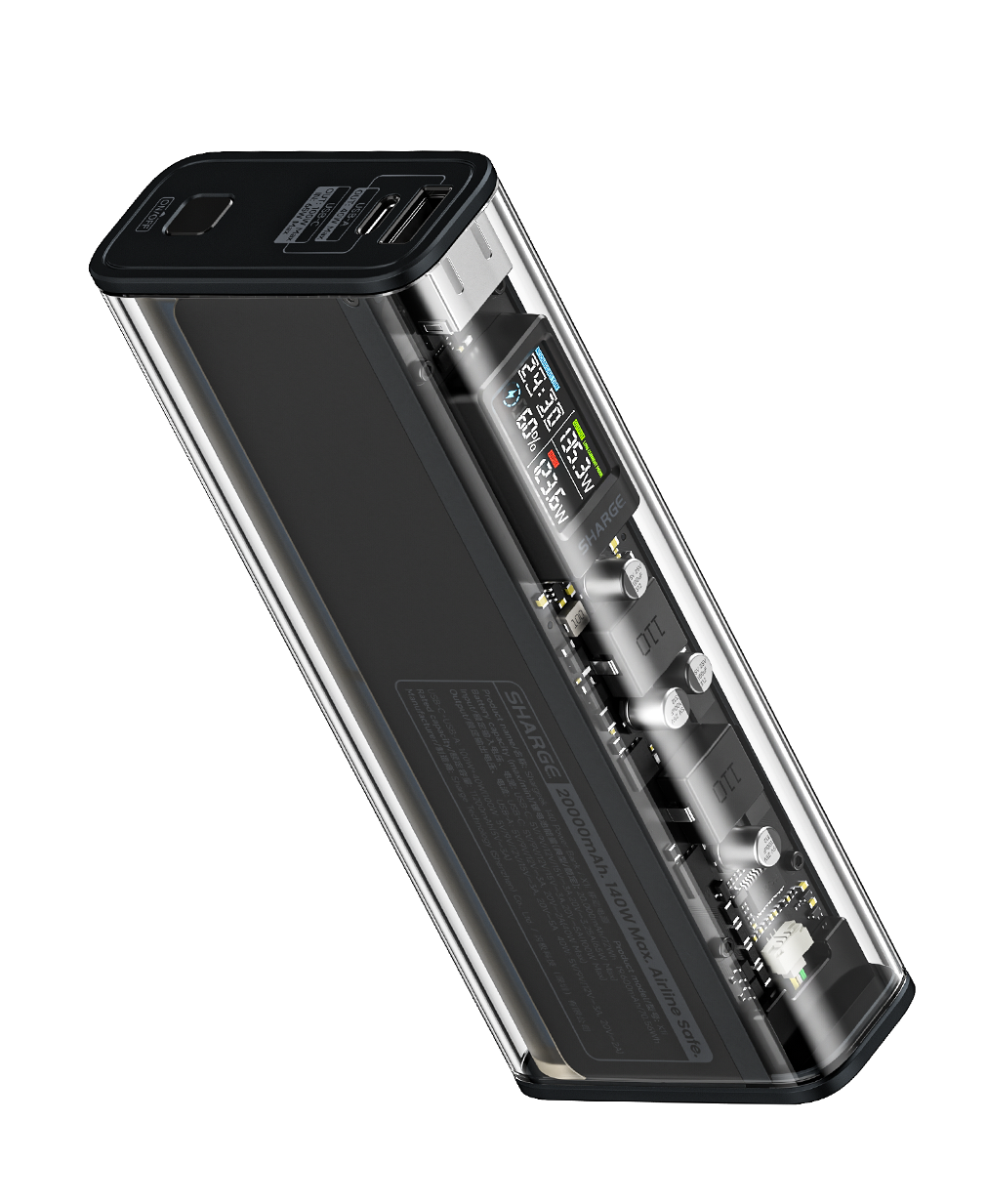 Amazon | SHARGE SHARGEEK 140W モバイルバッテリー【スケルトン