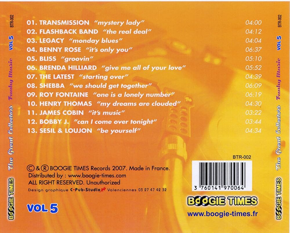 Boogie Times Vol. 5 / The Great Collectors Funky Music - Amazon
