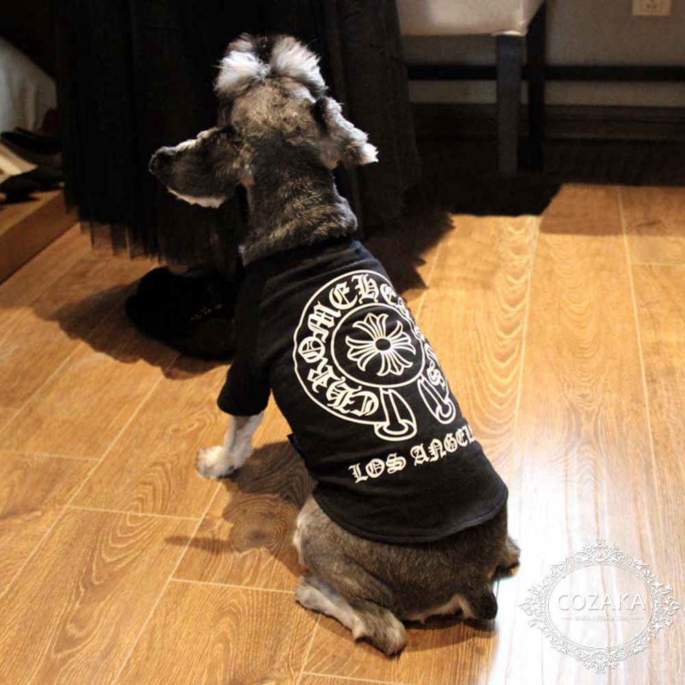 クロームハーツ 犬 tシャツ chrome hearts ドッグウェア tシャツ