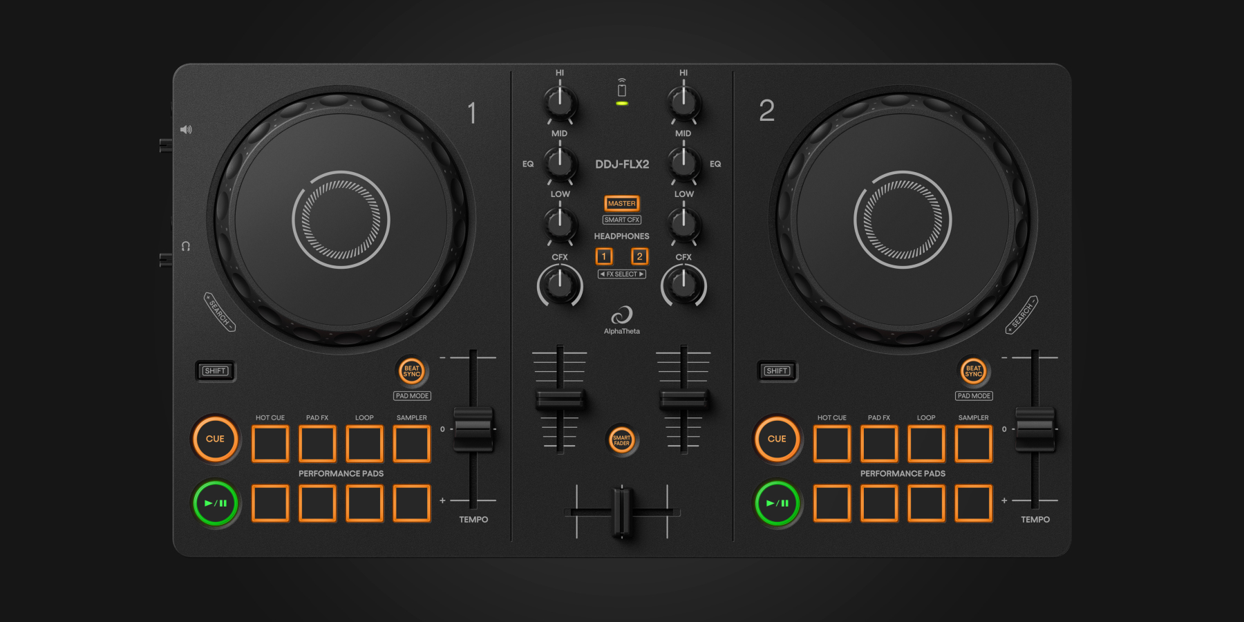 AlphaTheta DDJ-FLX2 - Serato DJ Hardware