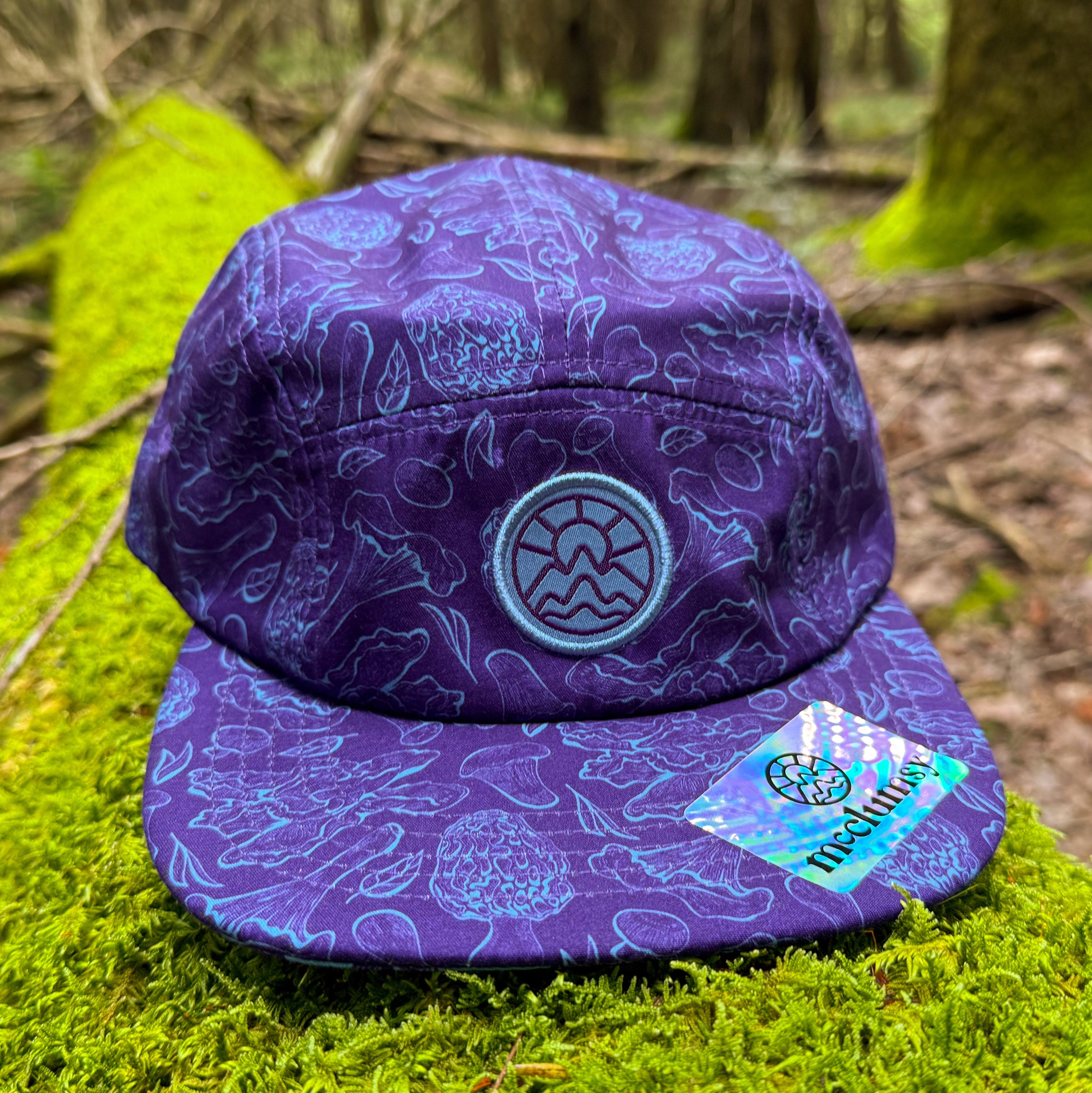5 Panel Mushroom Hat -Purple & Blue – McClumsy