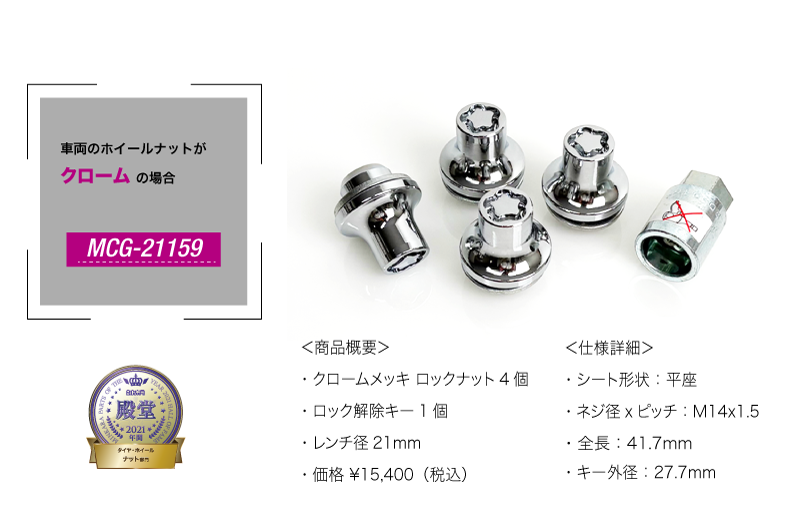 アルファード・ランドクルーザー純正タイヤホイール盗難対策 ヴェル