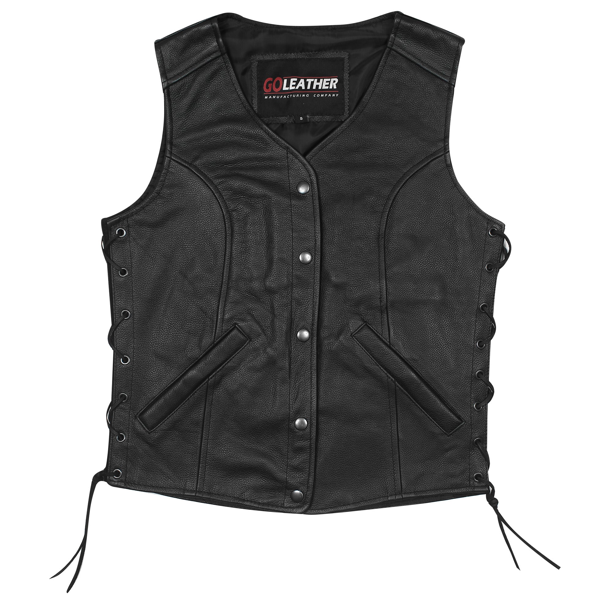 Venus - Ladies Full Length Leather Vest – MCVESTS