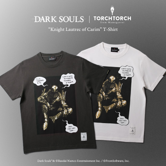 ダークソウル × TORCH TORCH/ 女神の騎士ロートレクのTシャツ ホワイト S